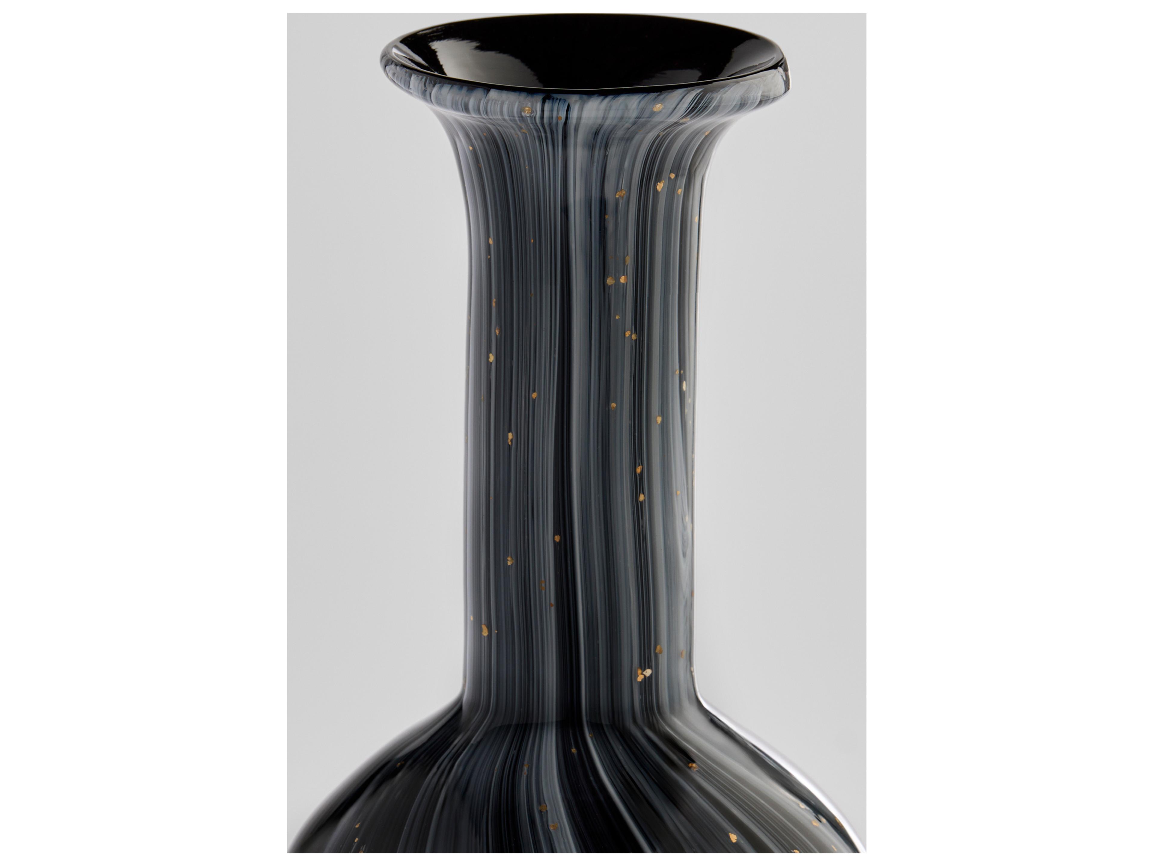 Cyan Design Infinity Black Grey Gold Vase