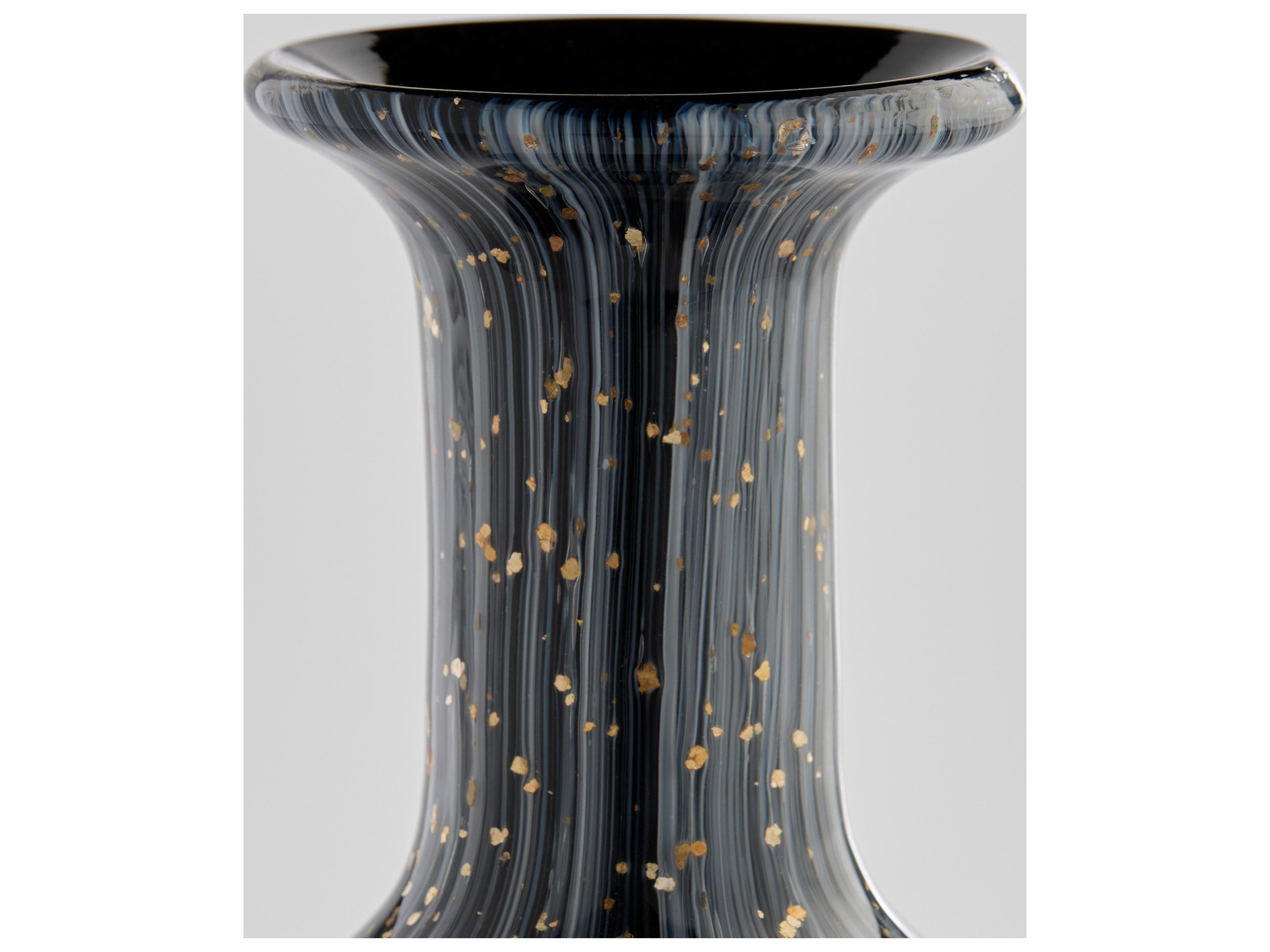 Cyan Design Infinity Black Grey Gold Vase