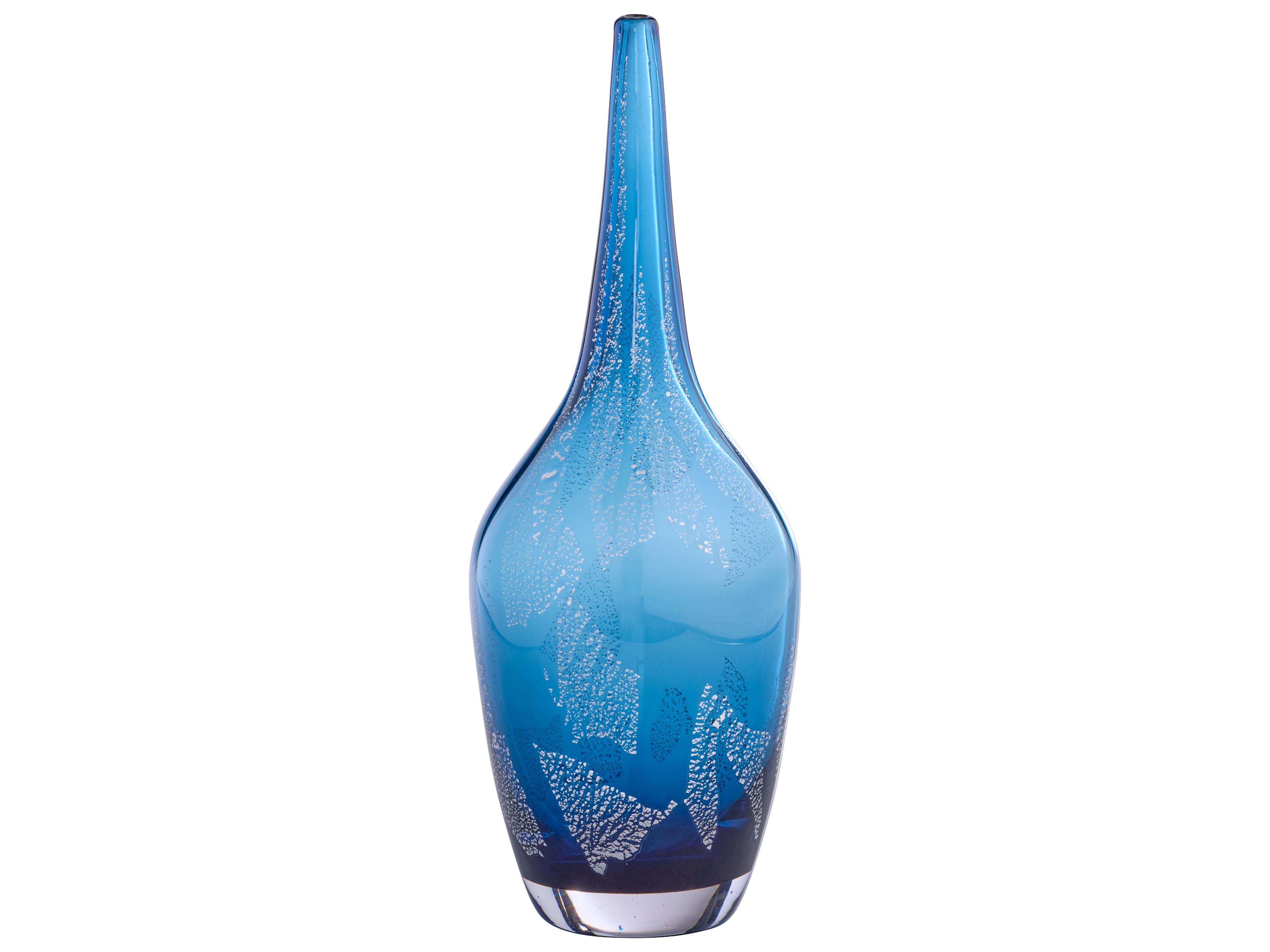 Vero Blue Metallic Vase