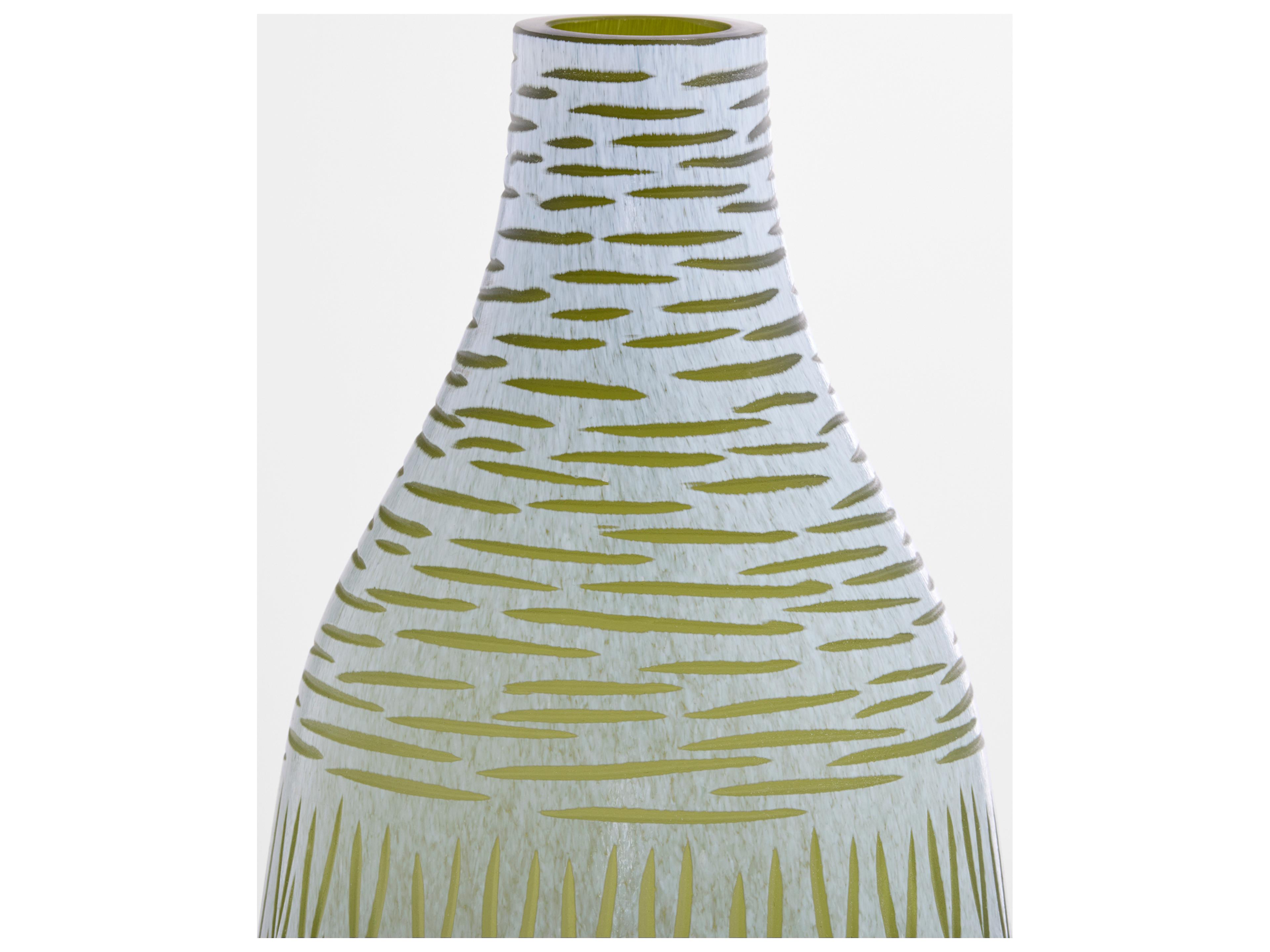 Cyan Design Signo Green White Vase