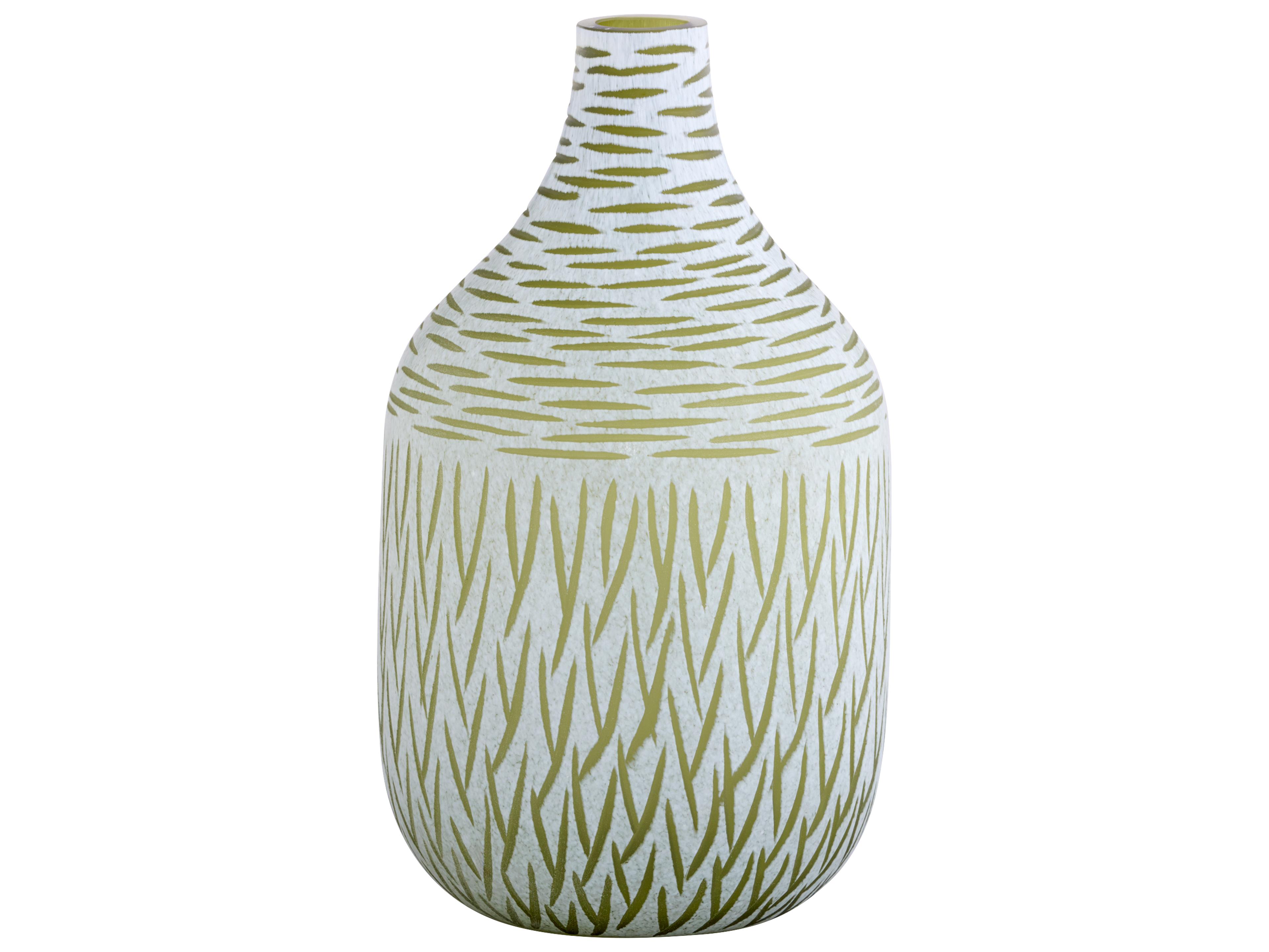 Cyan Design Signo 
Green White Vase