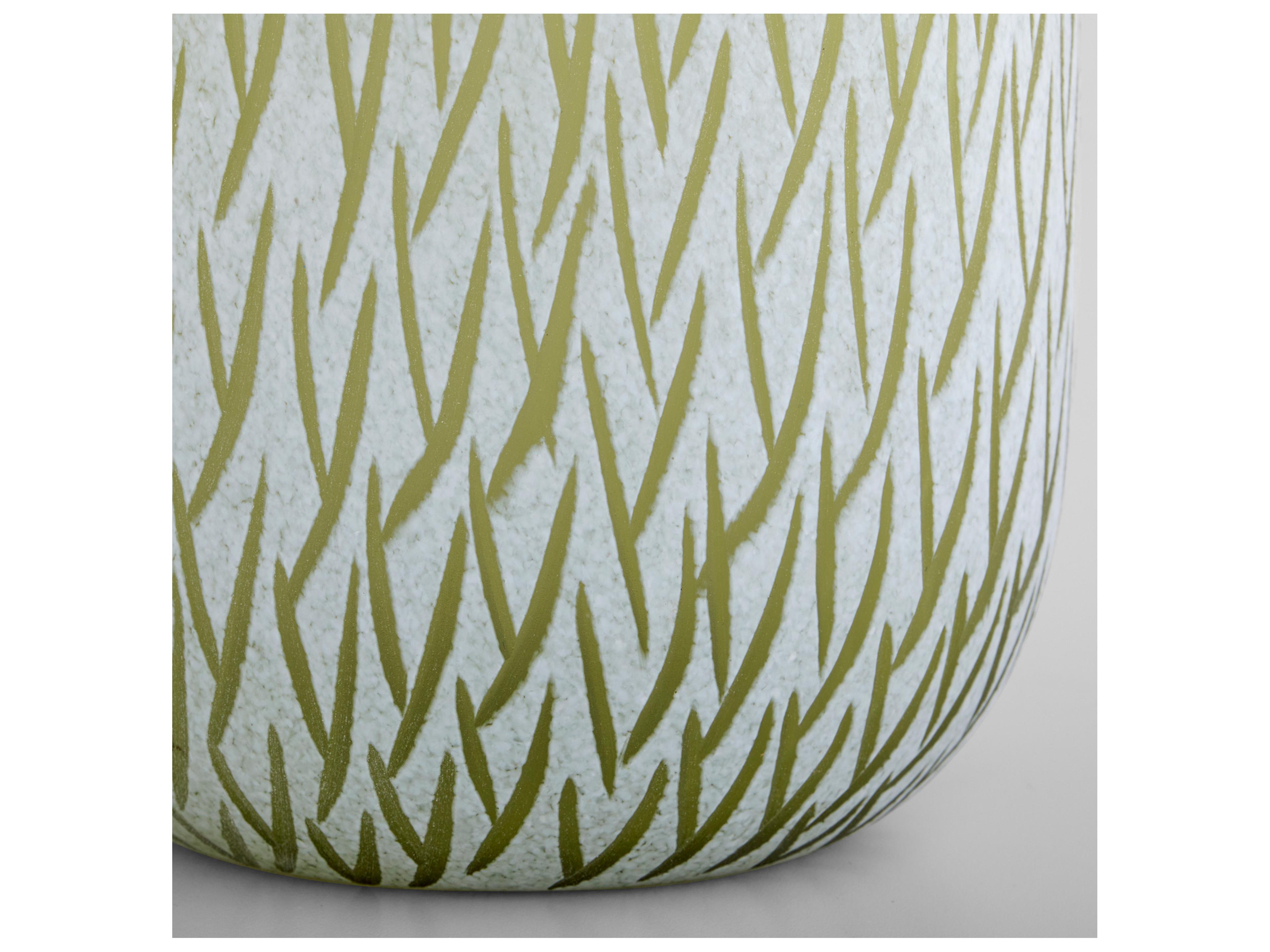 Cyan Design Signo 
Green White Vase