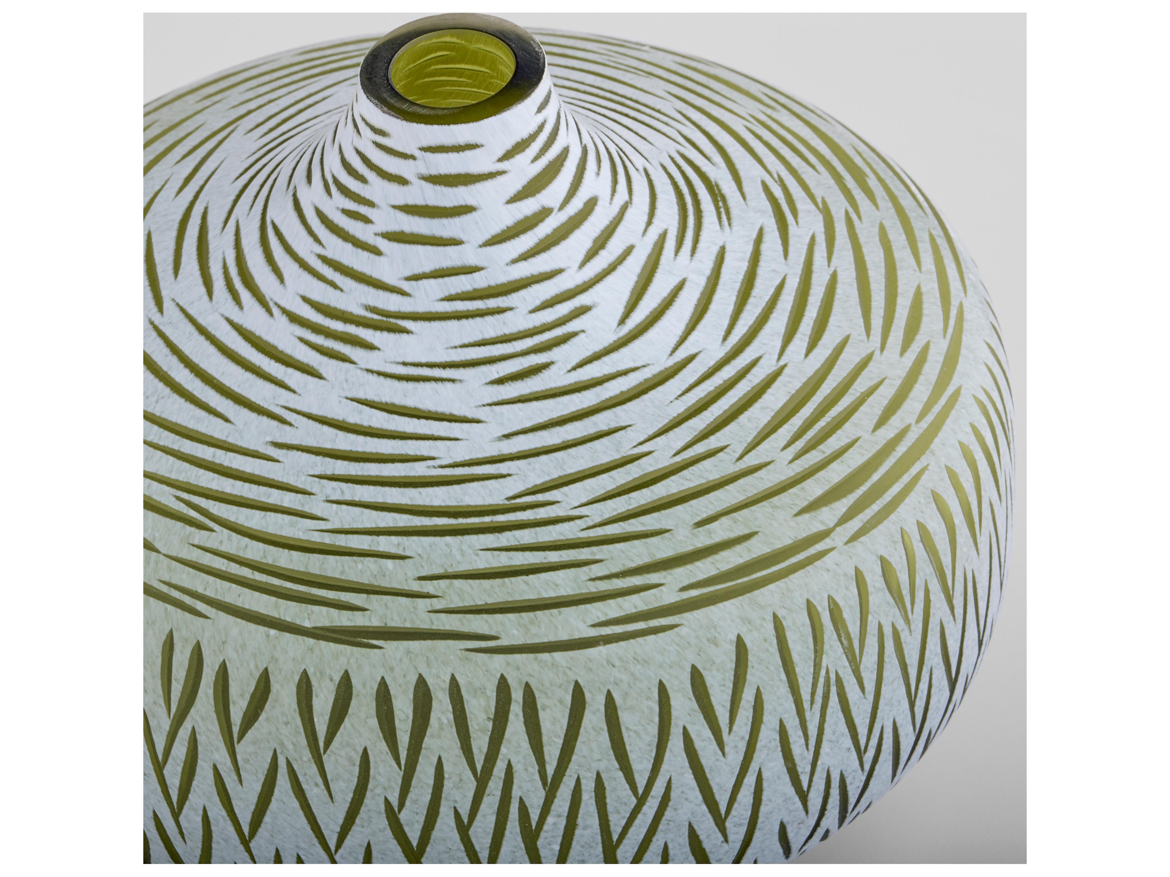 Cyan Design Signo Green White Vase