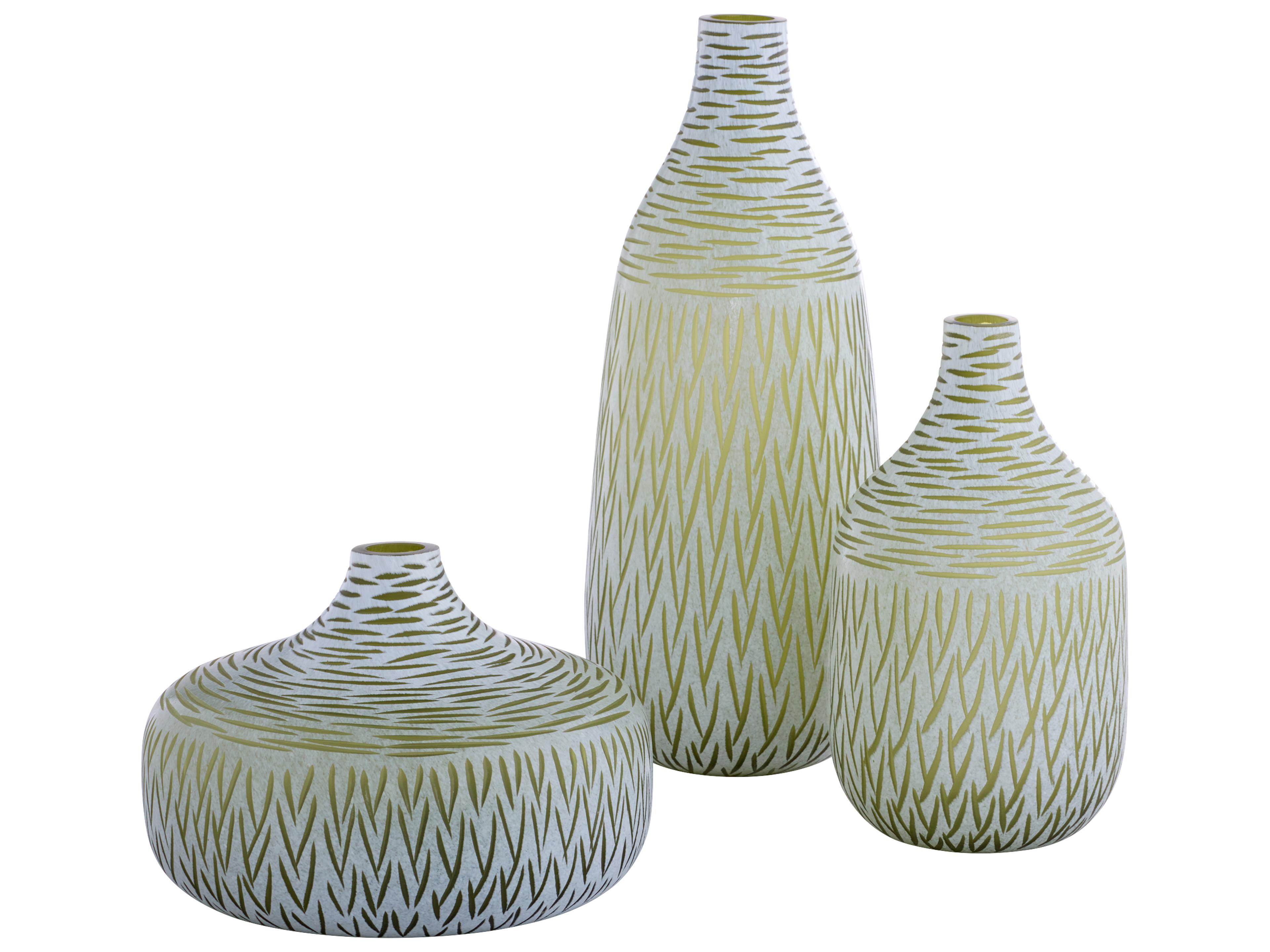 Cyan Design Signo Green White Vase