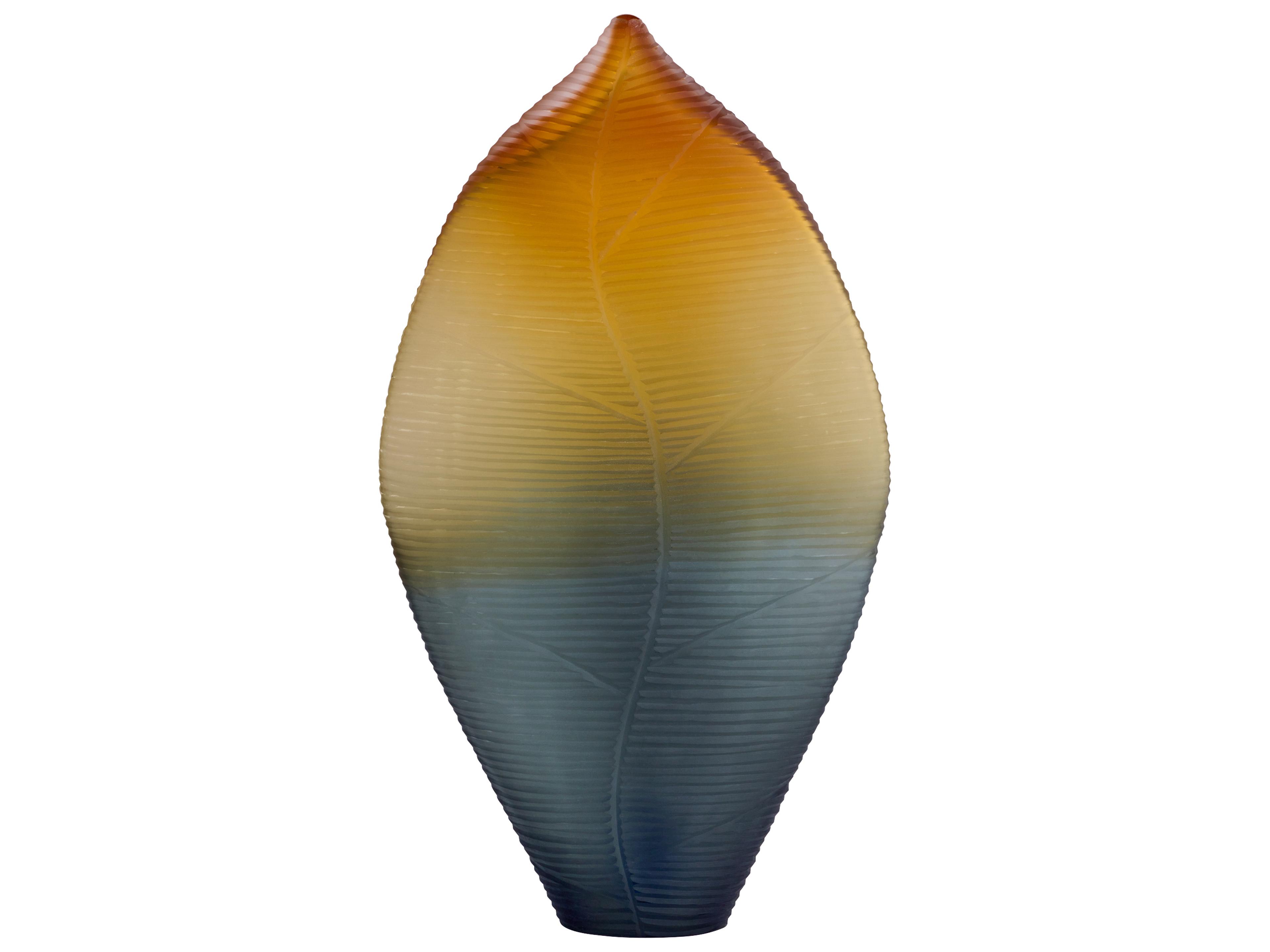 Vesper Orange Grey Vase