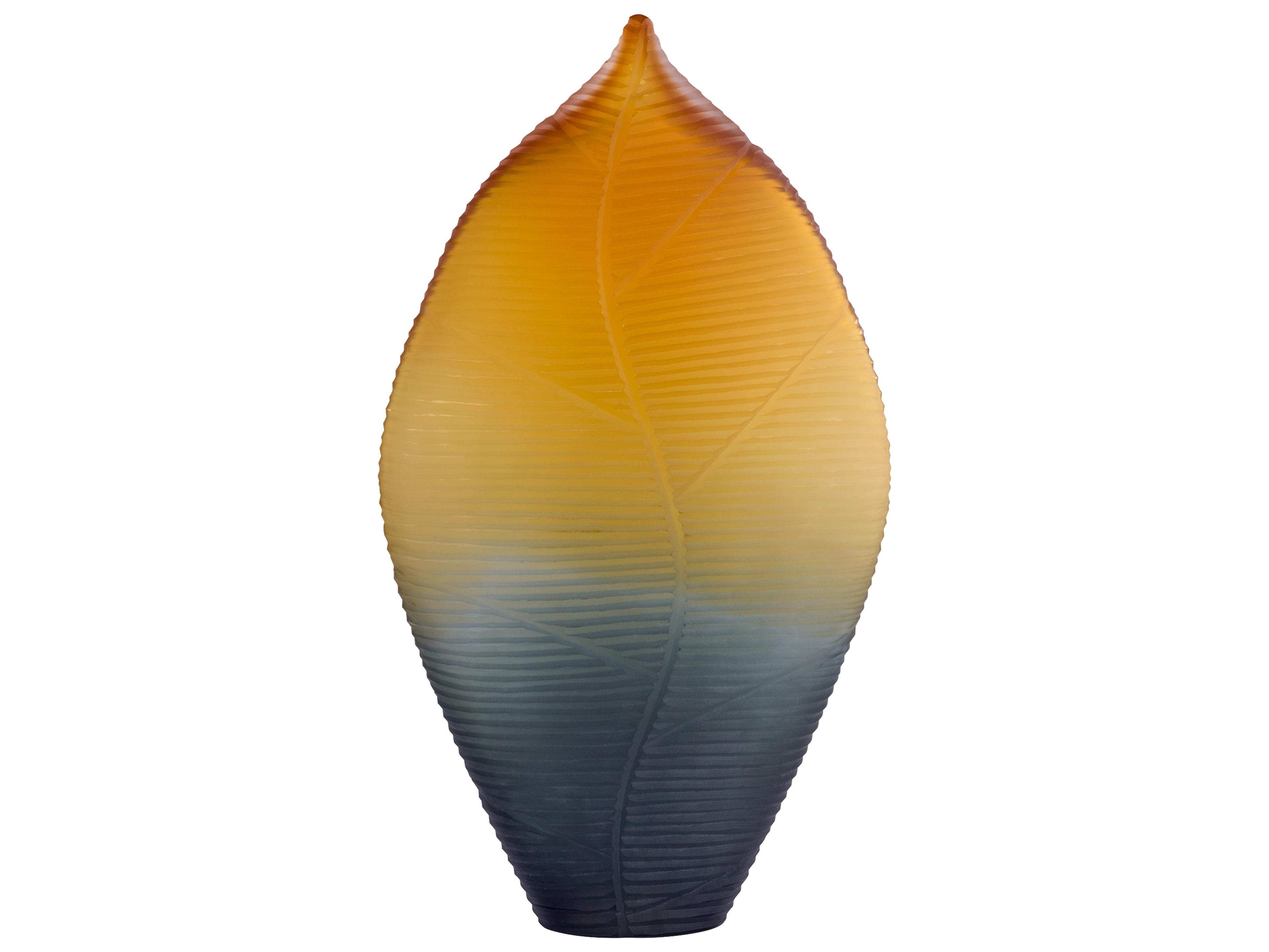 Vesper Orange Grey Vase