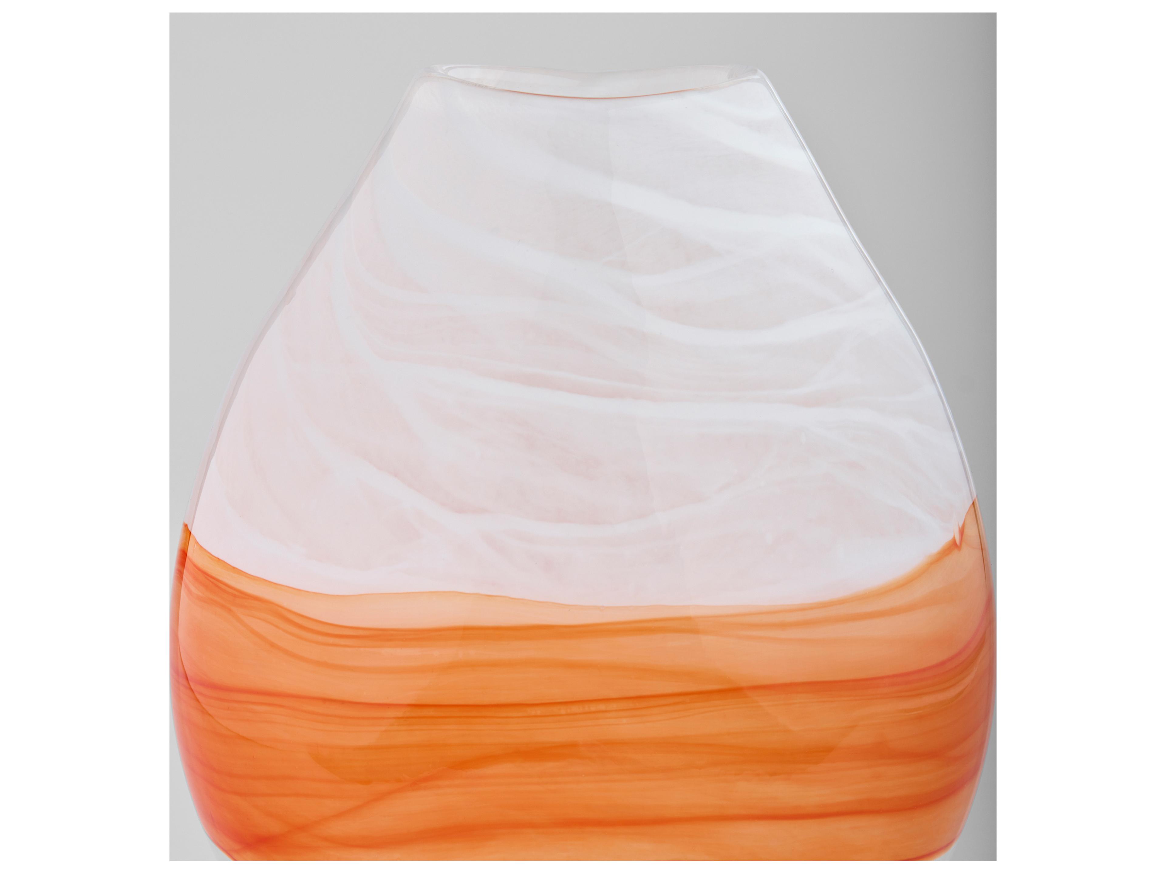 Cyan Design Pacaya White Orange Vase