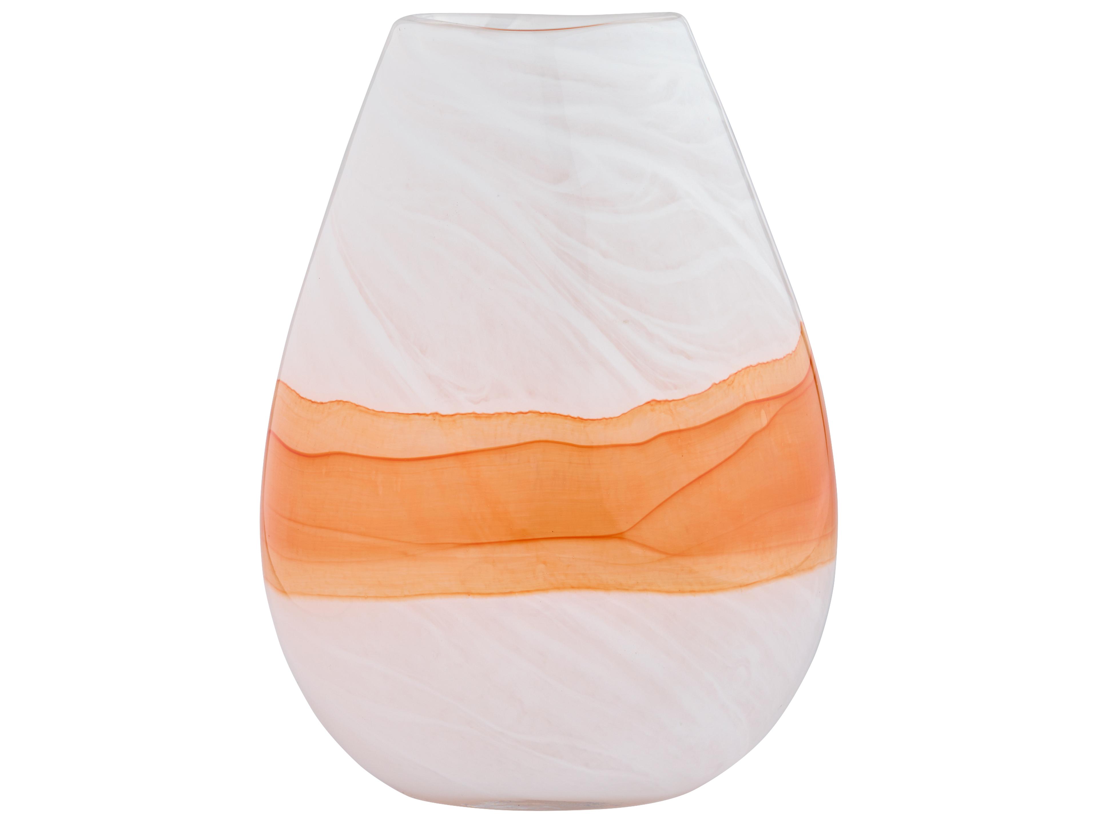 Pacaya White Orange Vase
