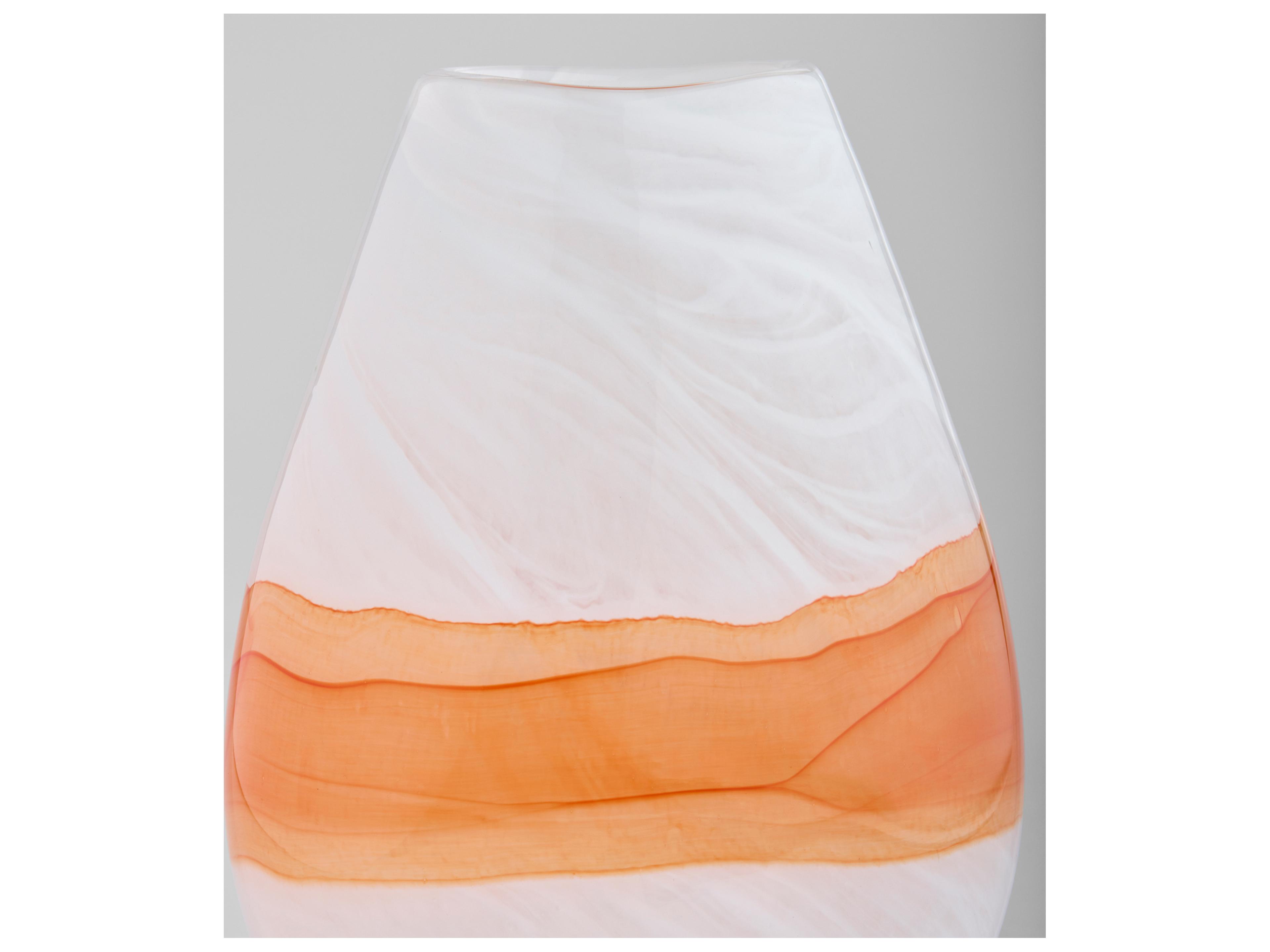 Cyan Design Pacaya White Orange Vase