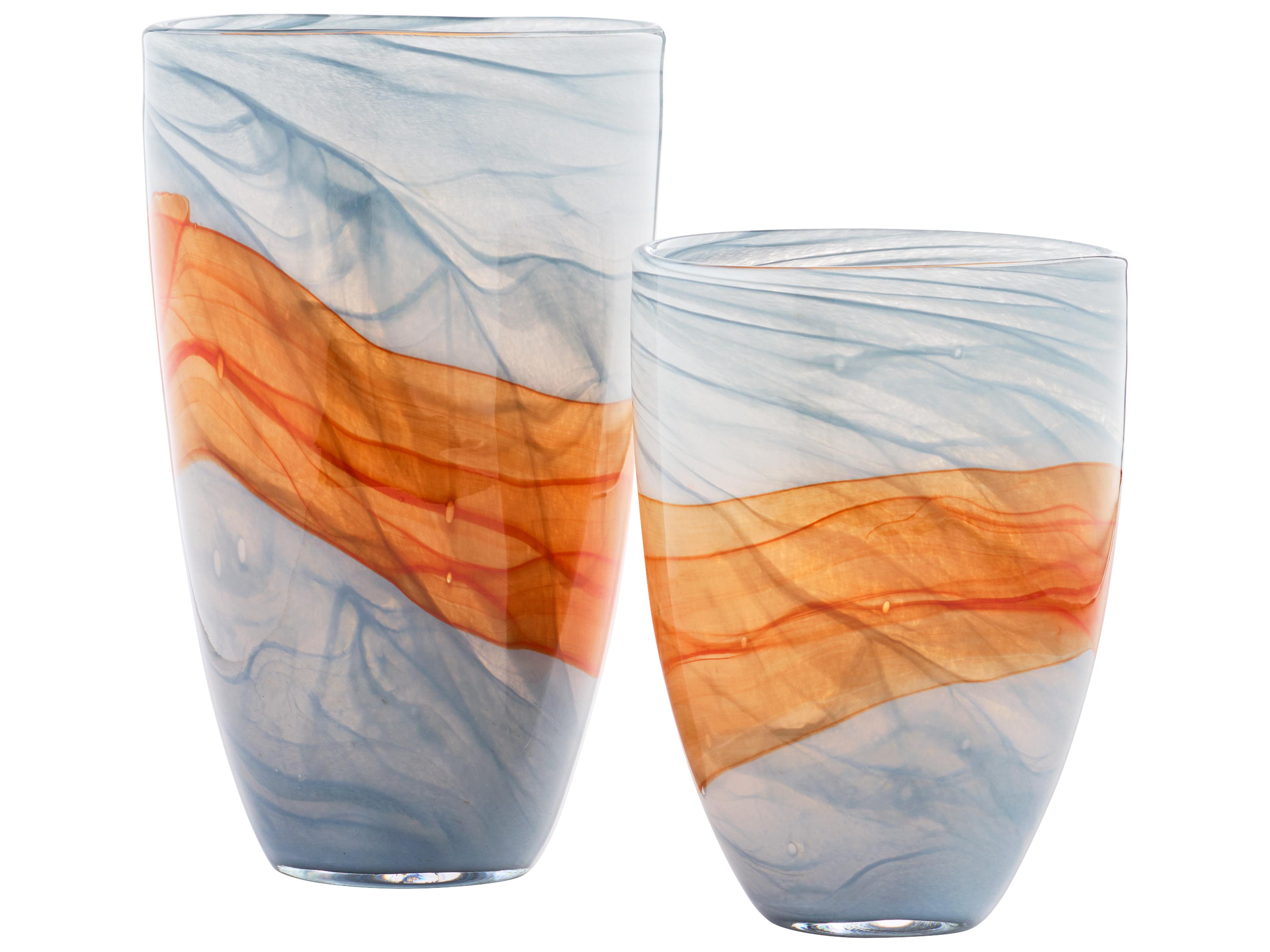 Cyan Design Pacaya Grey Orange Vase