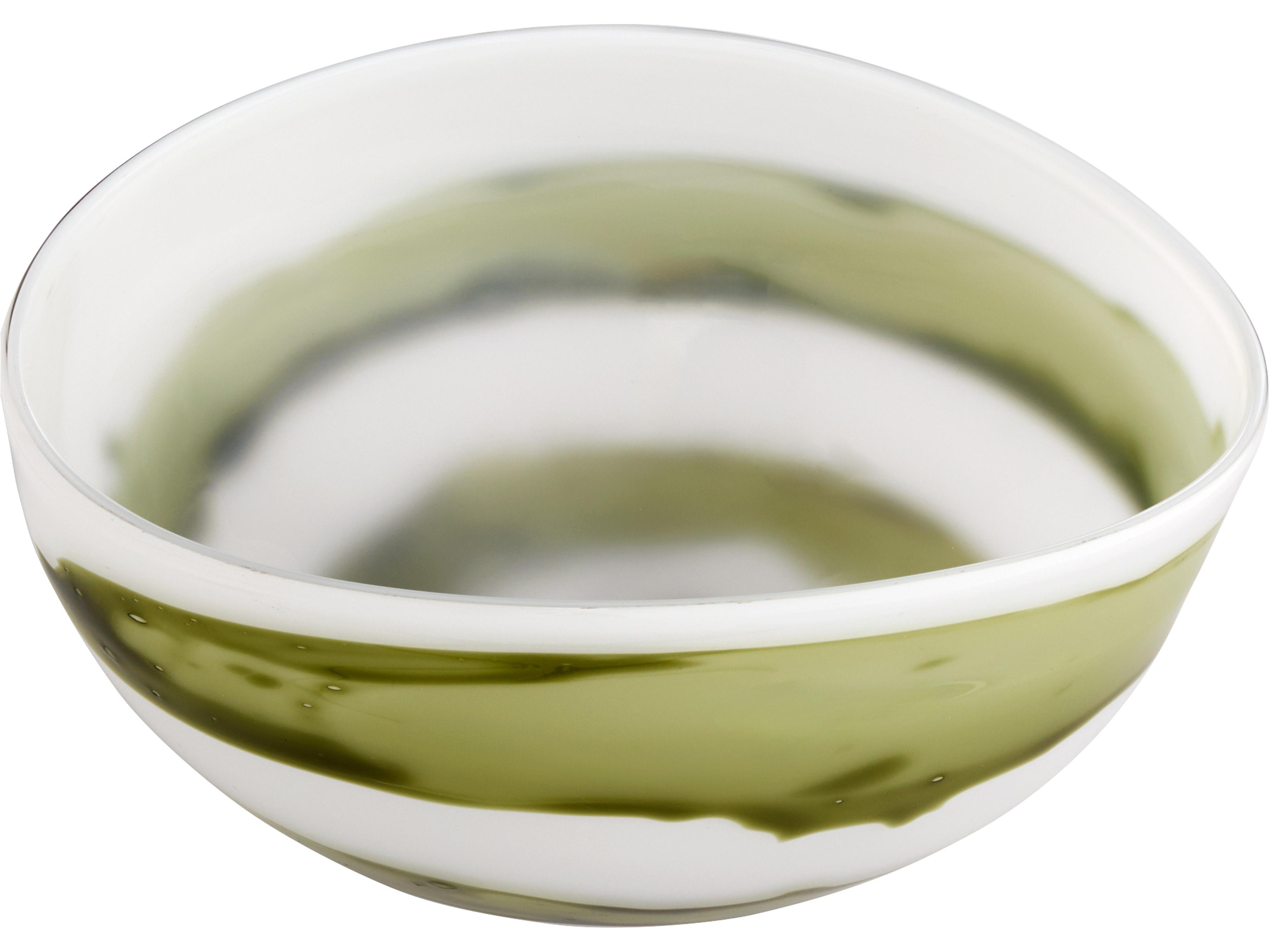 Cyan Design Denali Iridescent White Green Decorative Plate