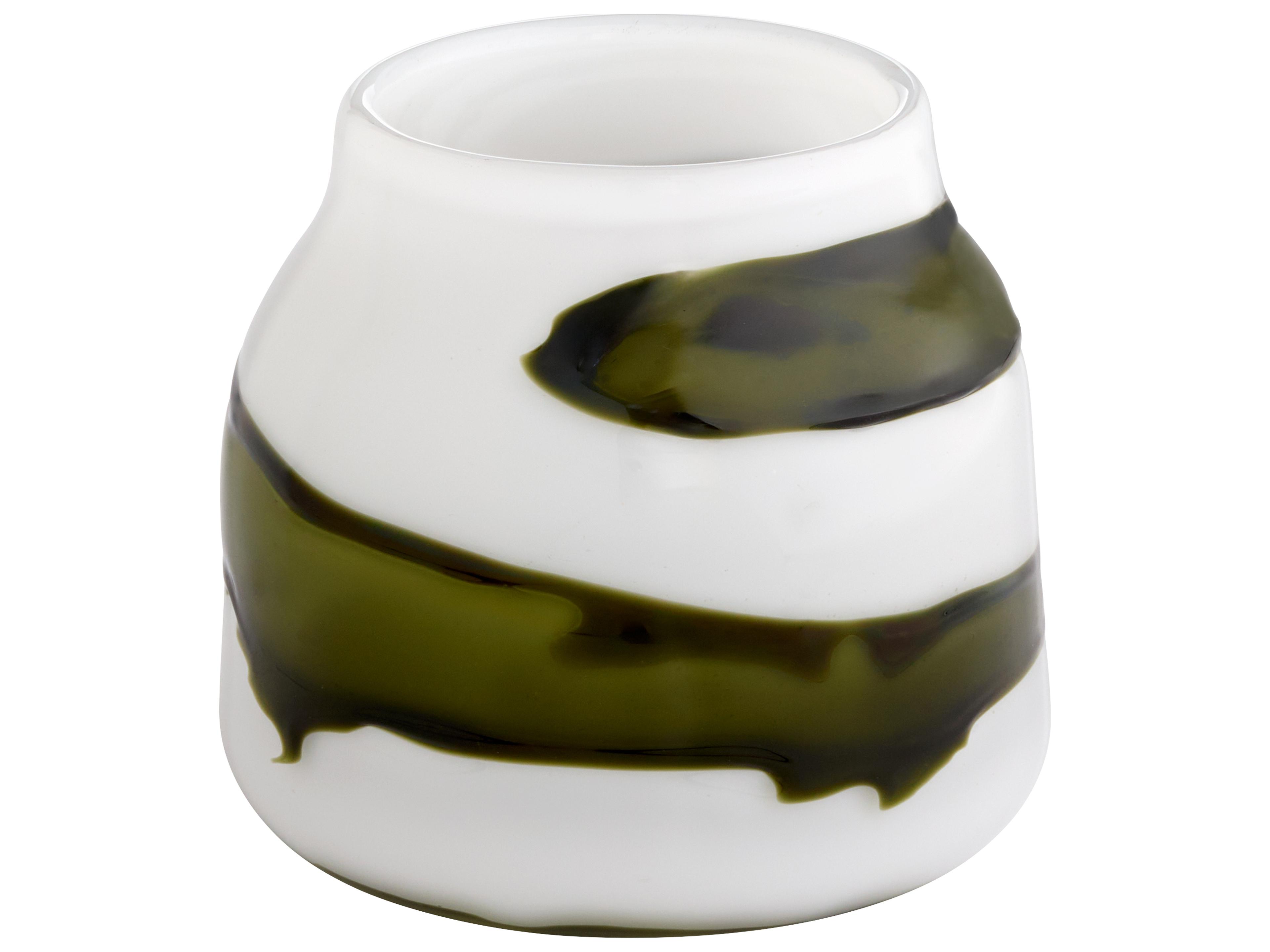 Cyan Design Denali Iridescent White Green Vase