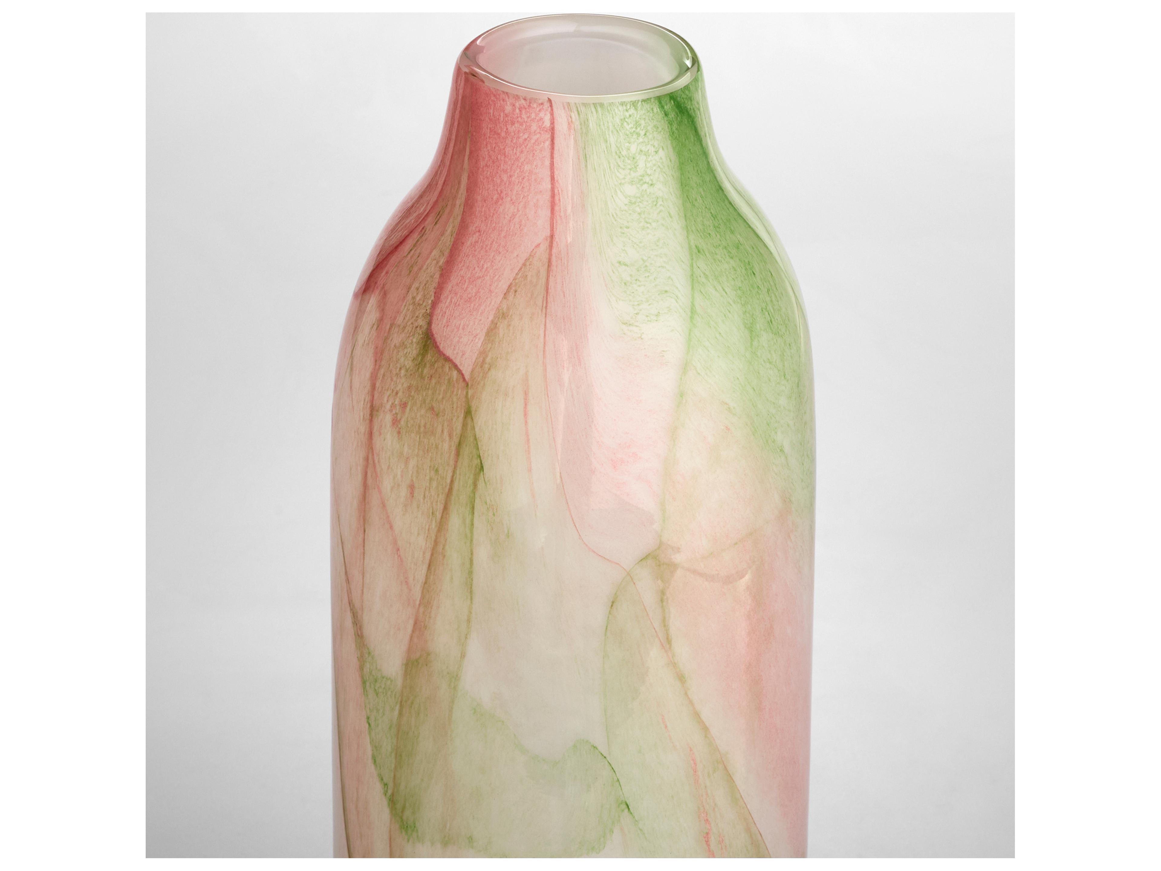 Cyan Design Fern White Spring Green Vase