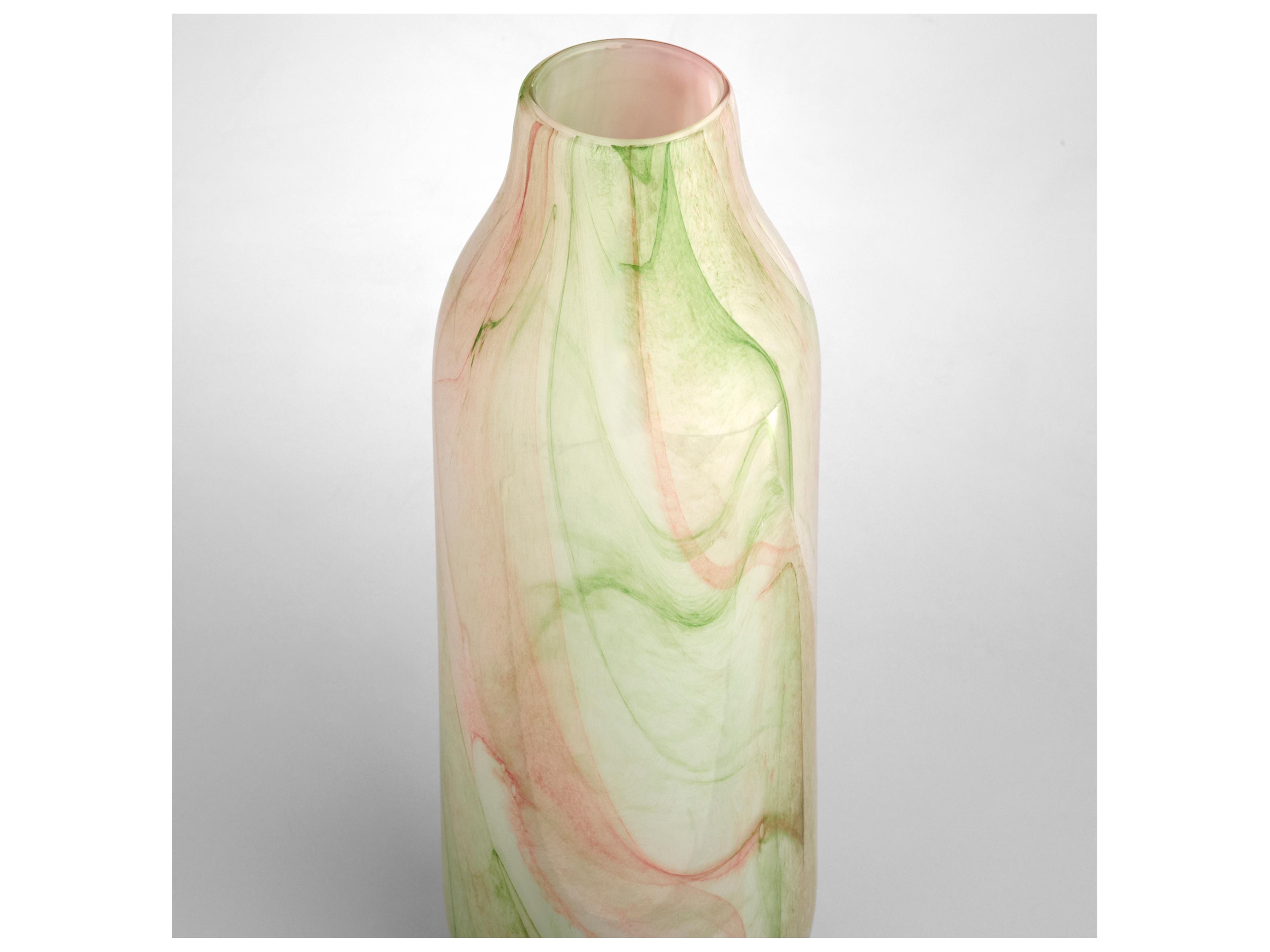 Cyan Design Fern White Spring Green Vase