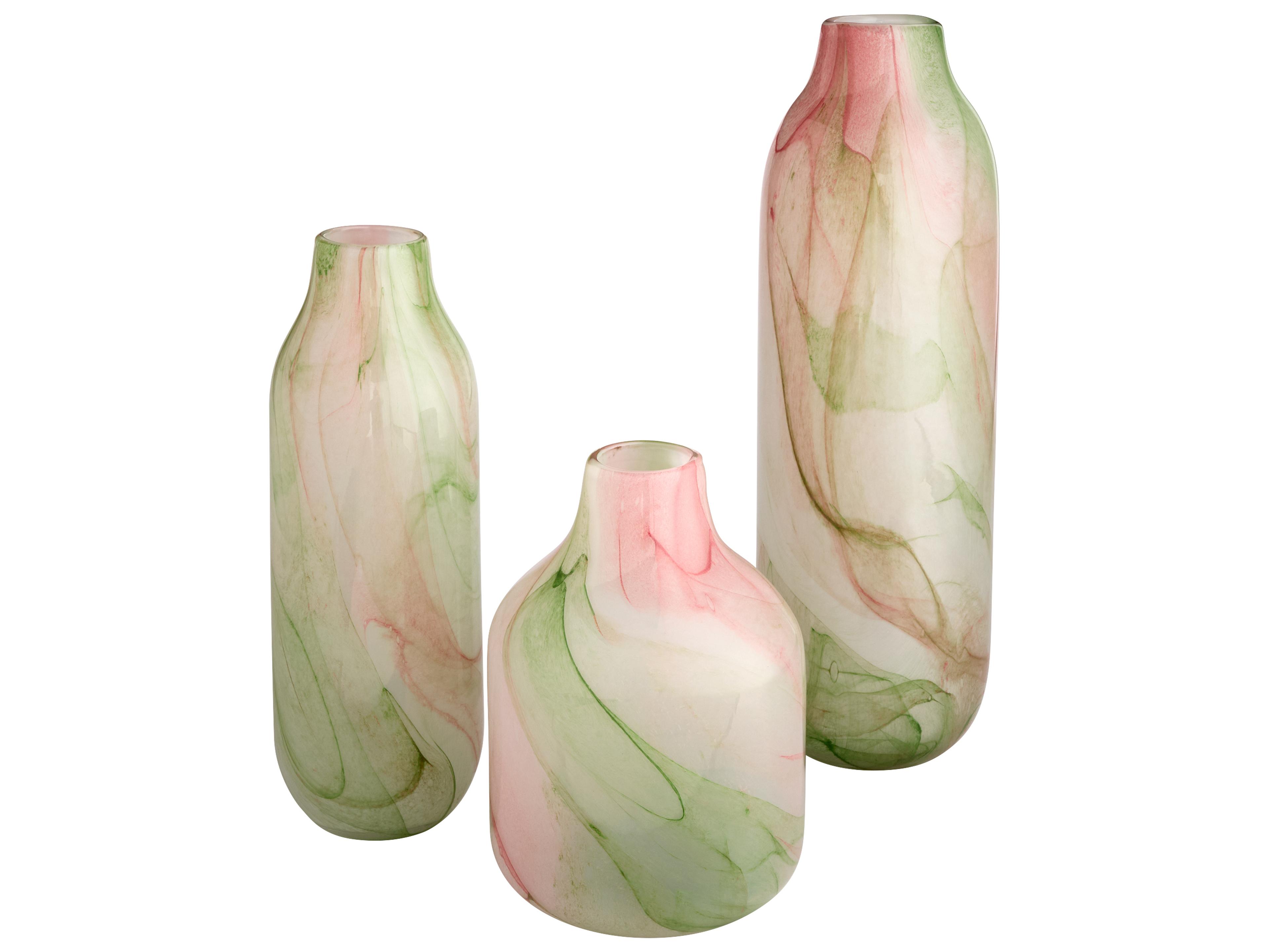 Cyan Design Fern White Spring Green Vase