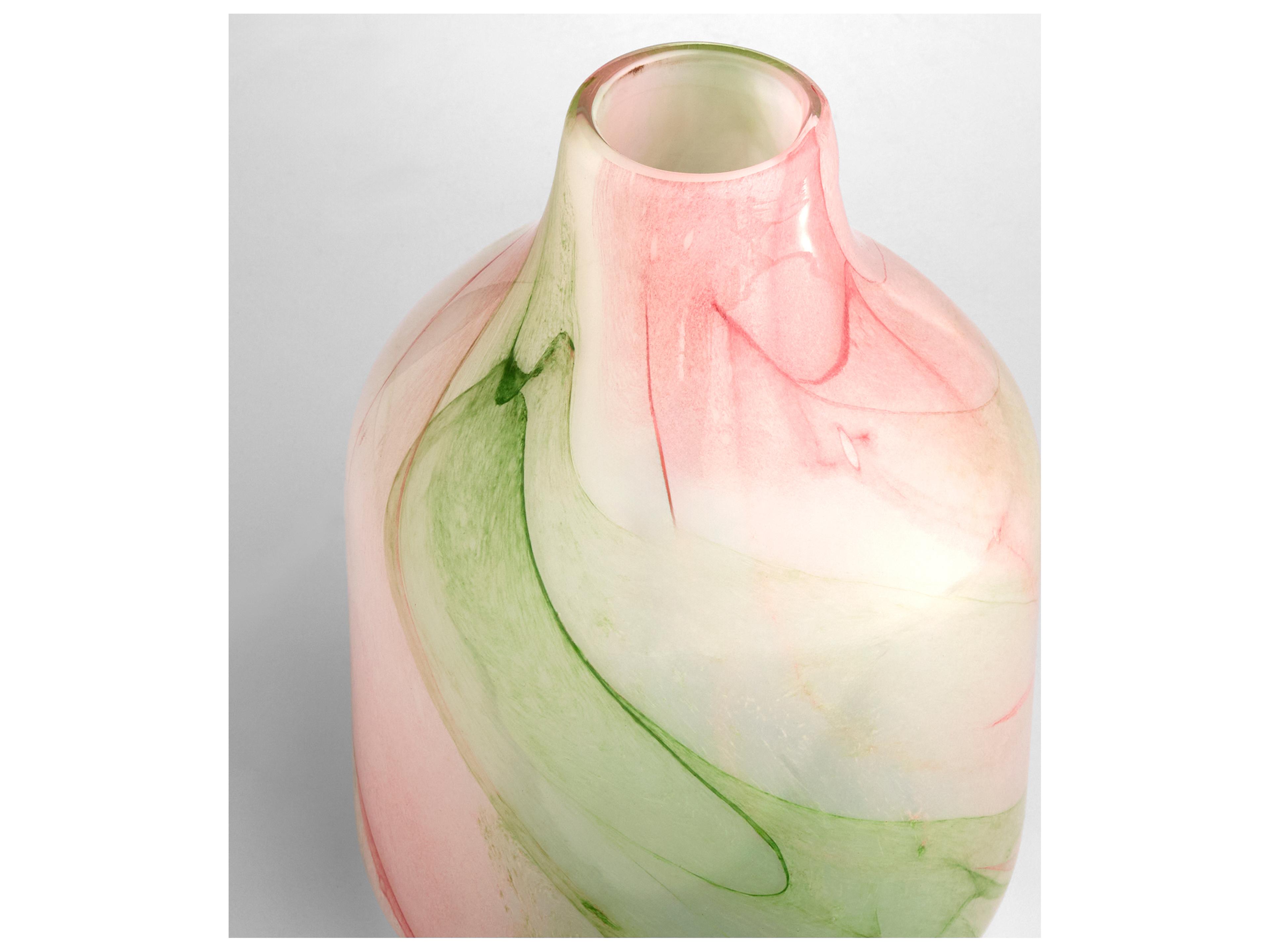 Cyan Design Fern White Spring Green Vase