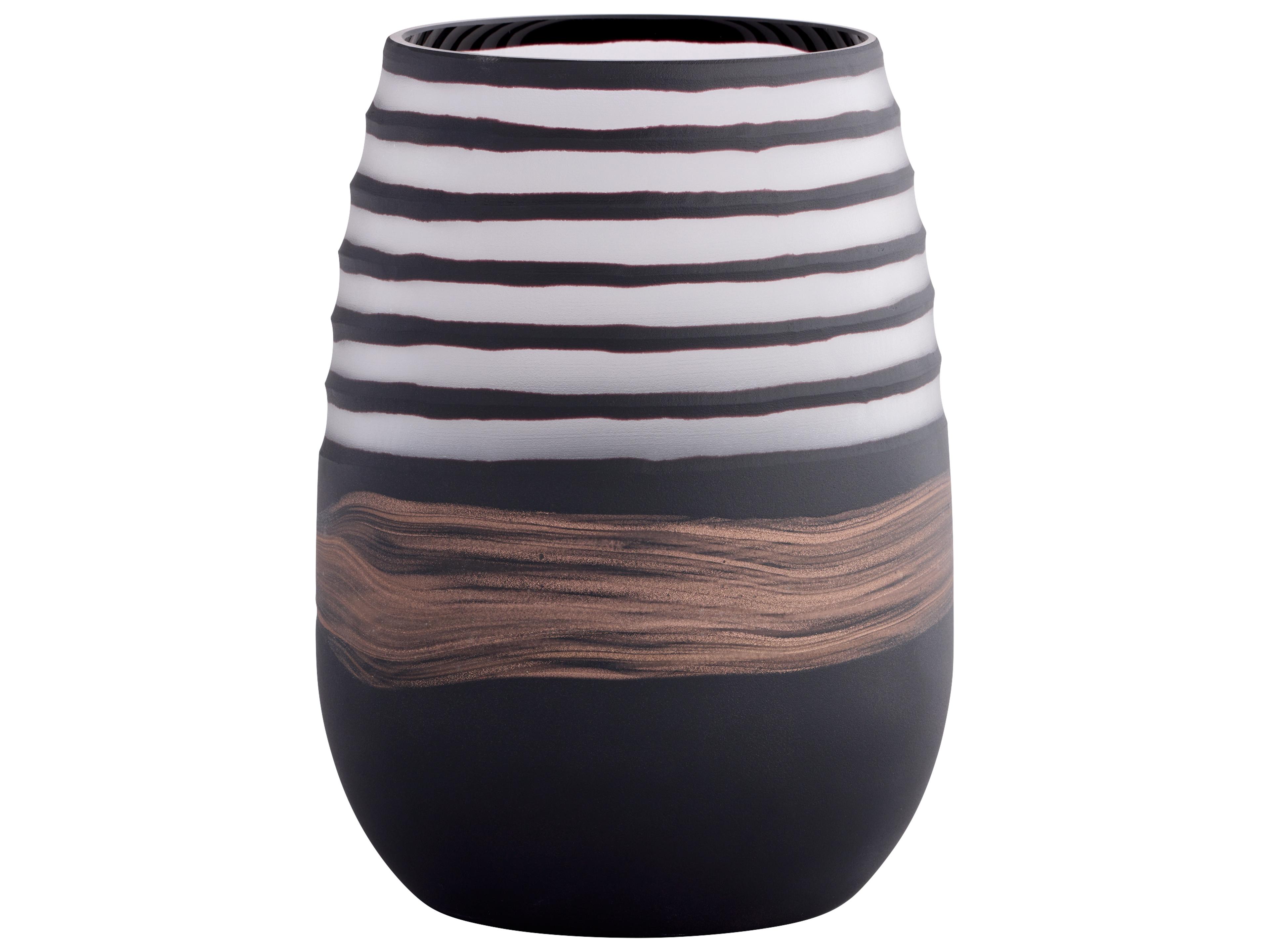 Cyan Design Midnight Road Black Clear Copper Vase