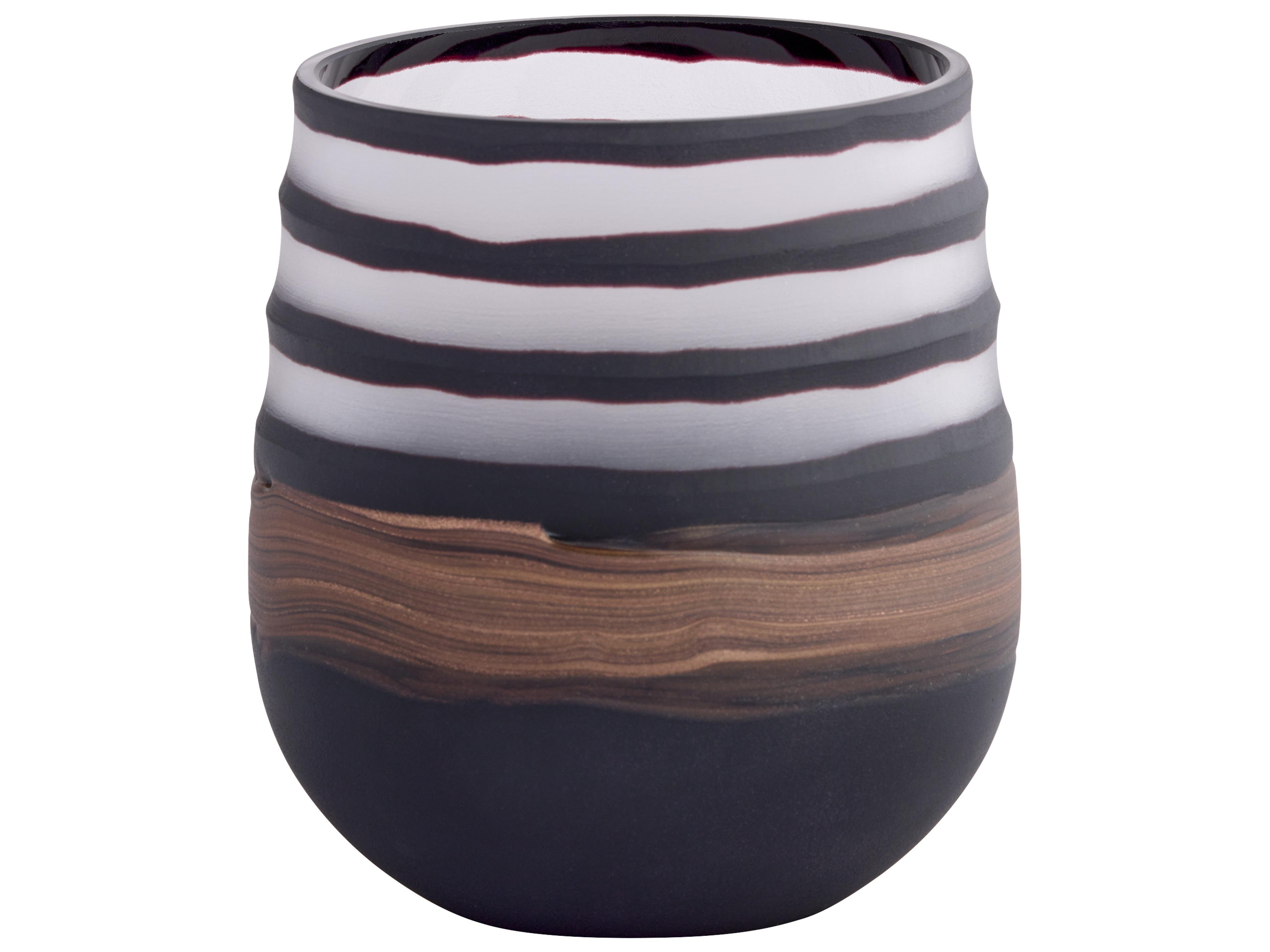 Cyan Design Midnight Road Black Clear Copper Vase