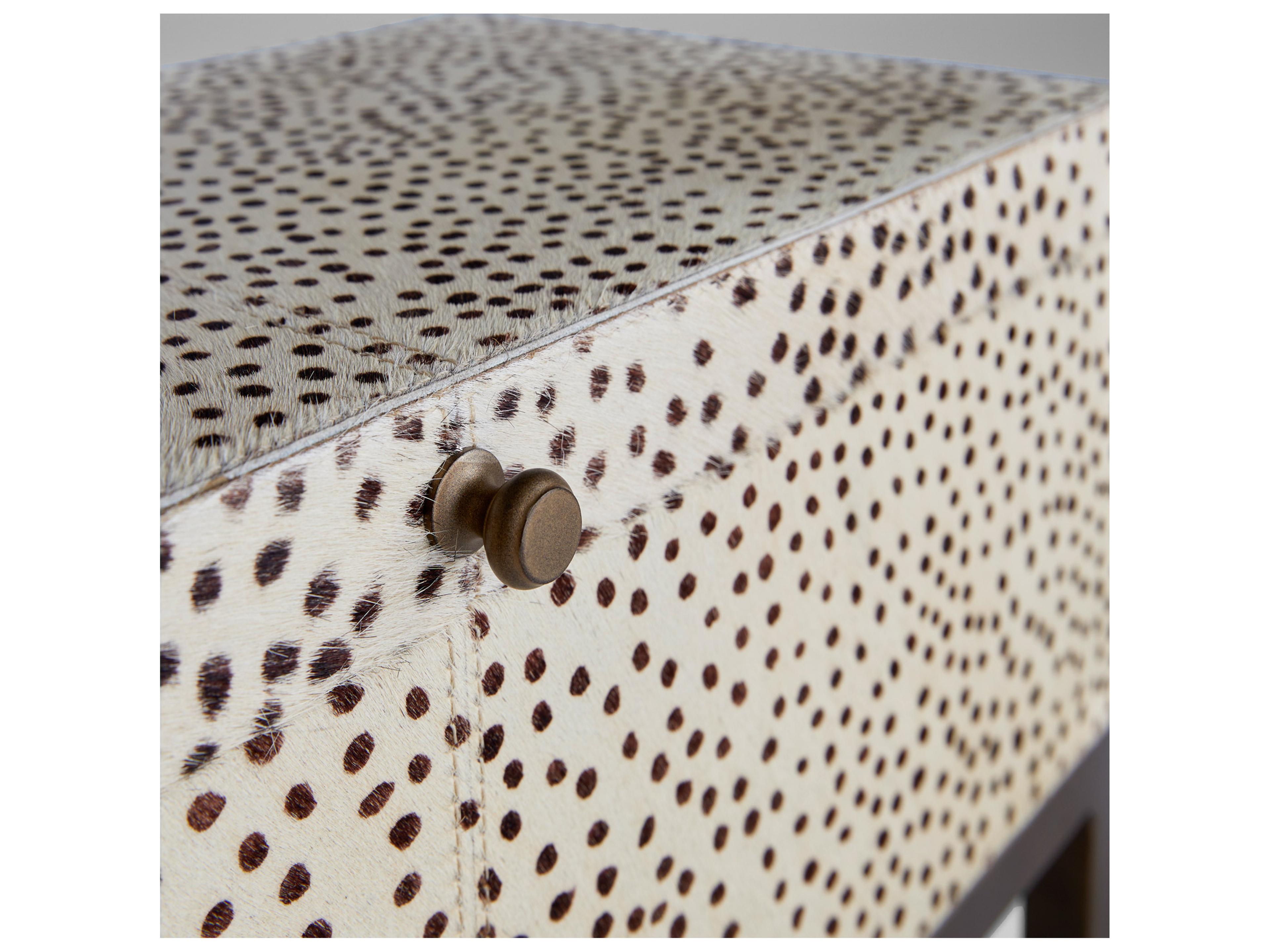 Cyan Design Gaborone Off White Brown Antique Brass Storage Case