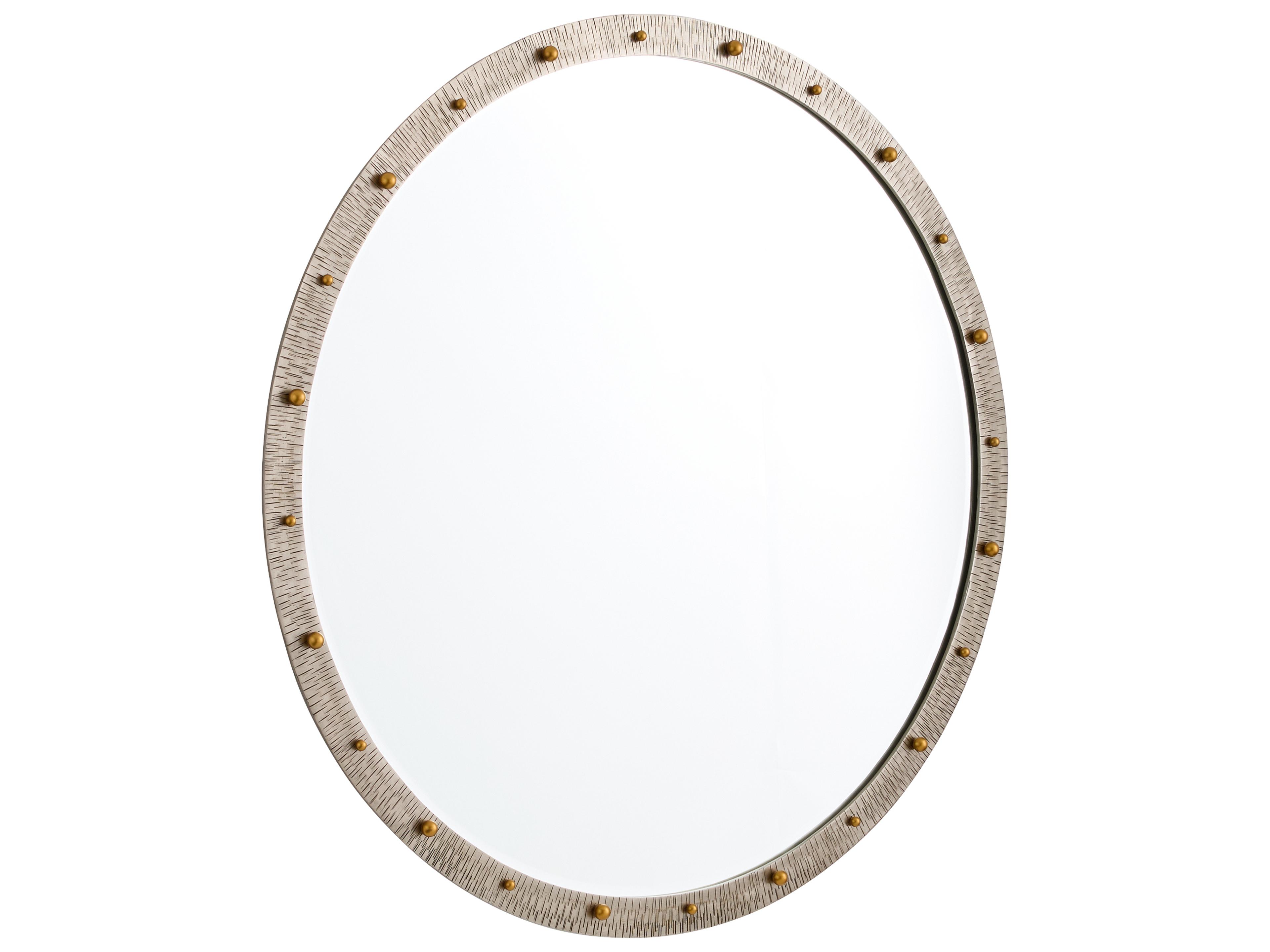 Odraz Nickel Gold Wall Mirror Oval