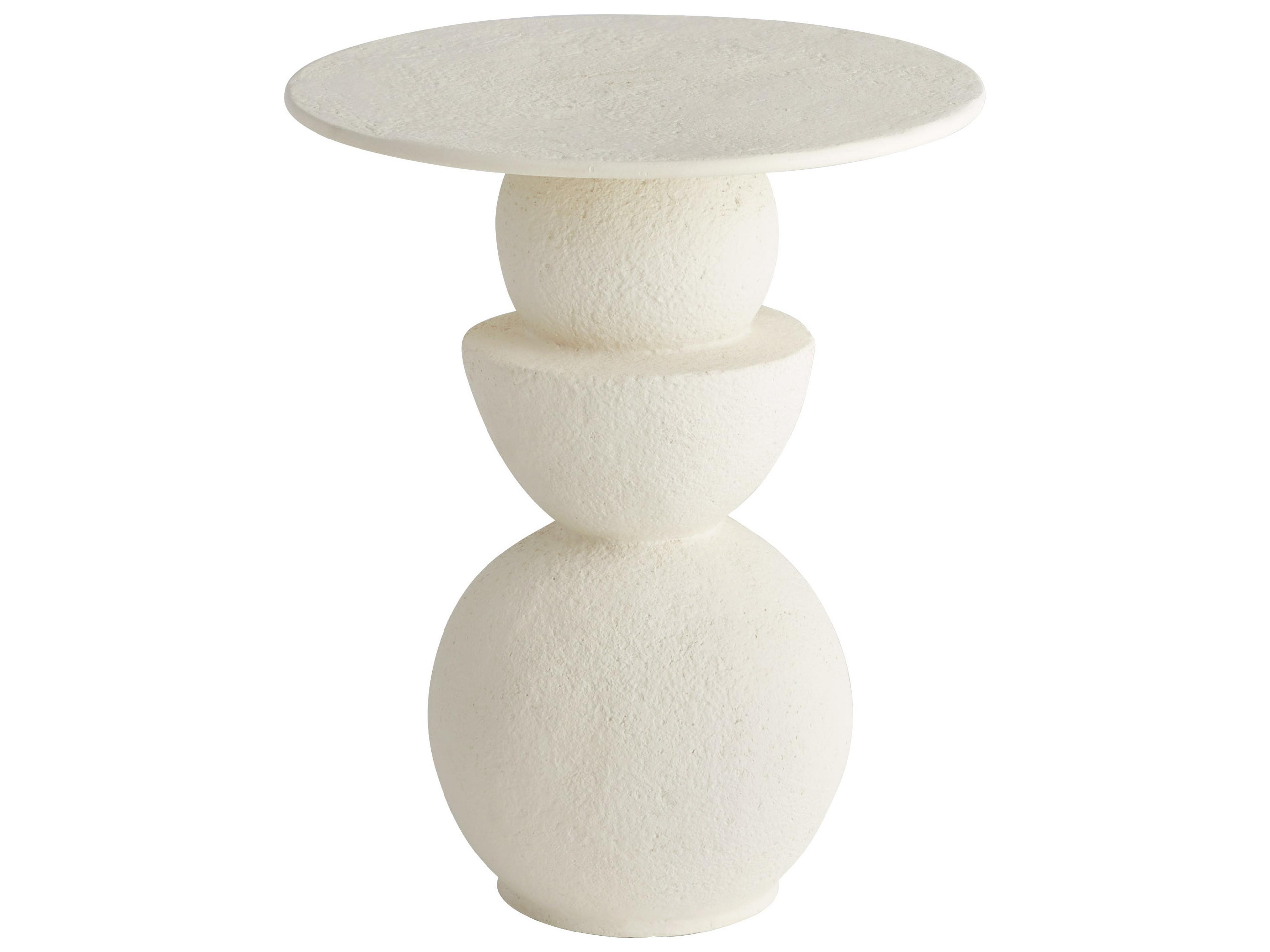 Round Wood End Table