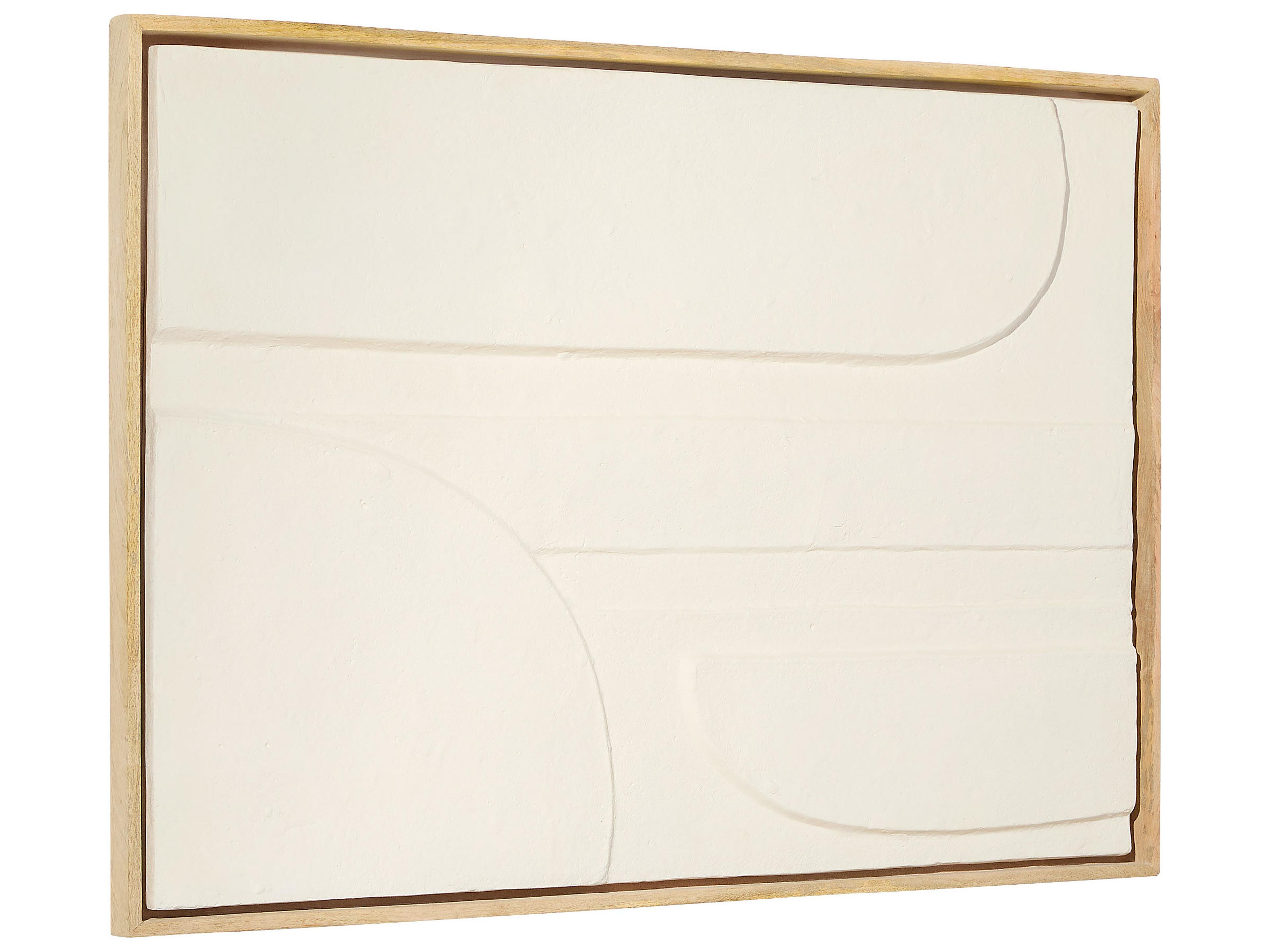 Nolan 3D Off-White Wall Art