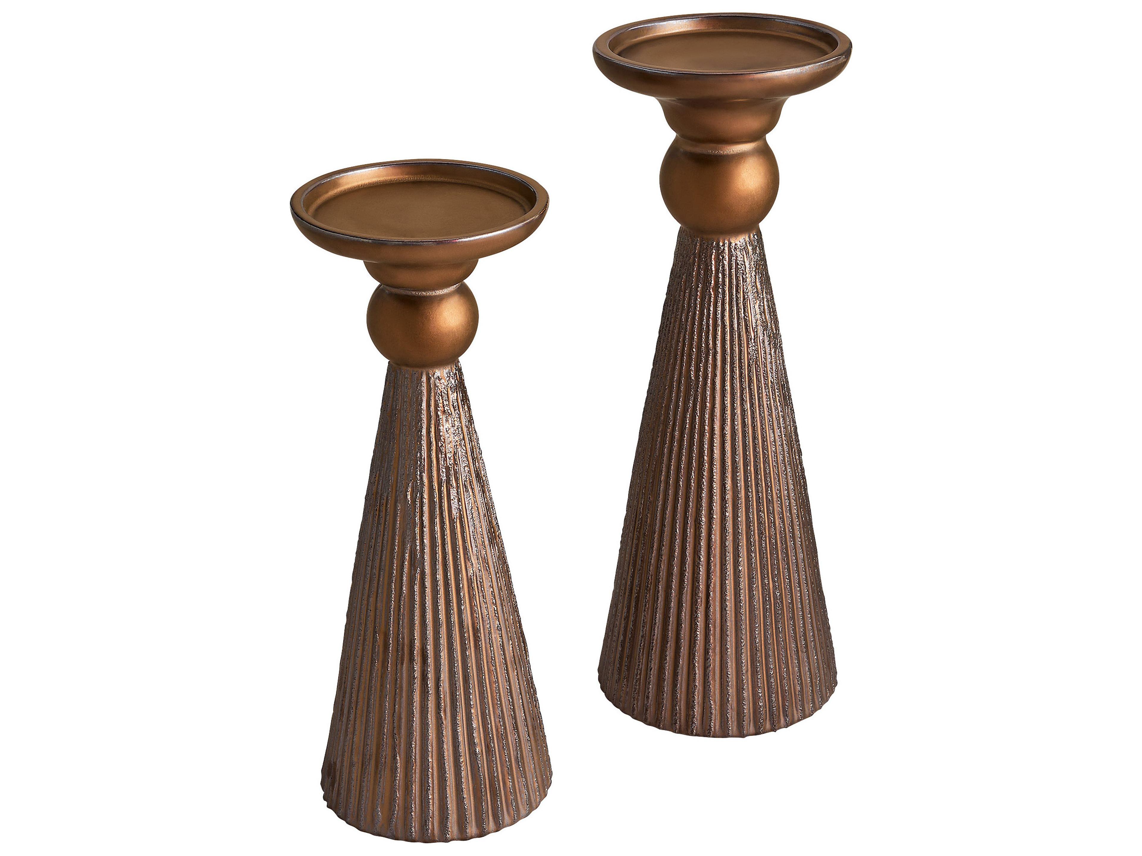 Cyan Design Starship Metallic Bronze Candle Holder