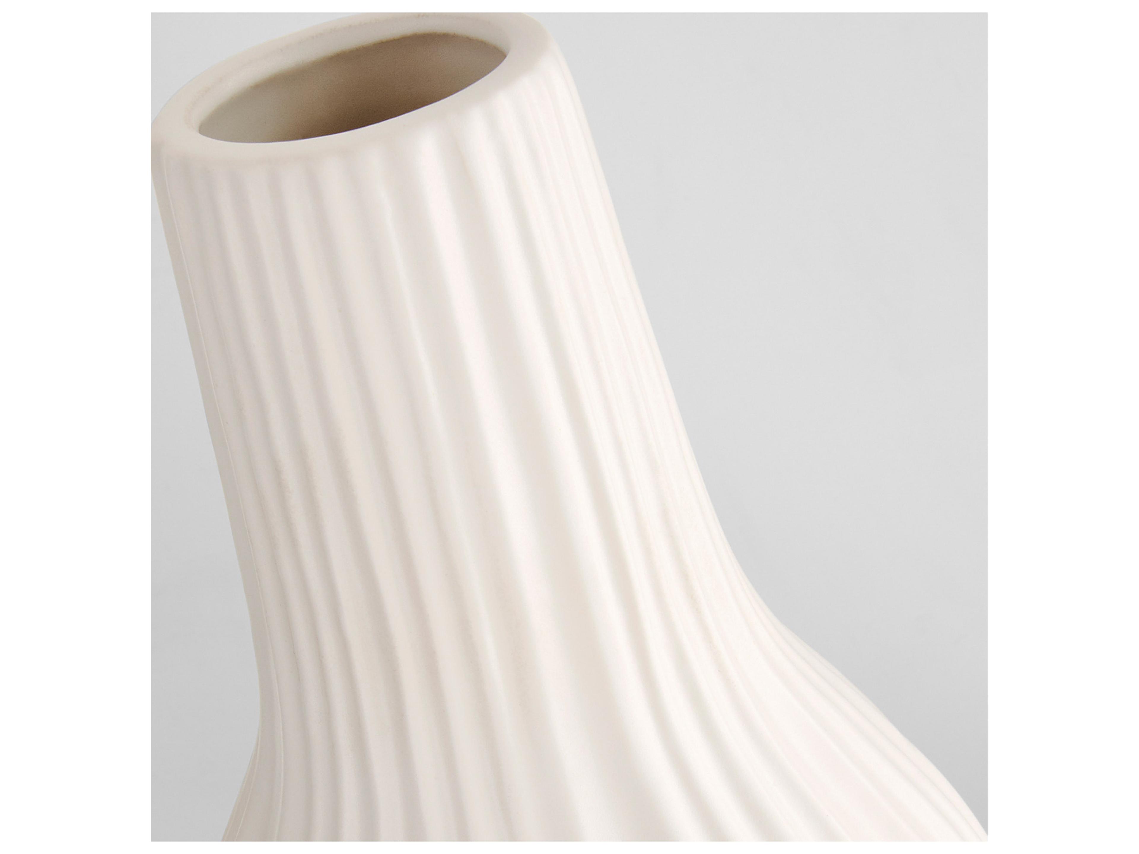 Cyan Design Nigel White Vase