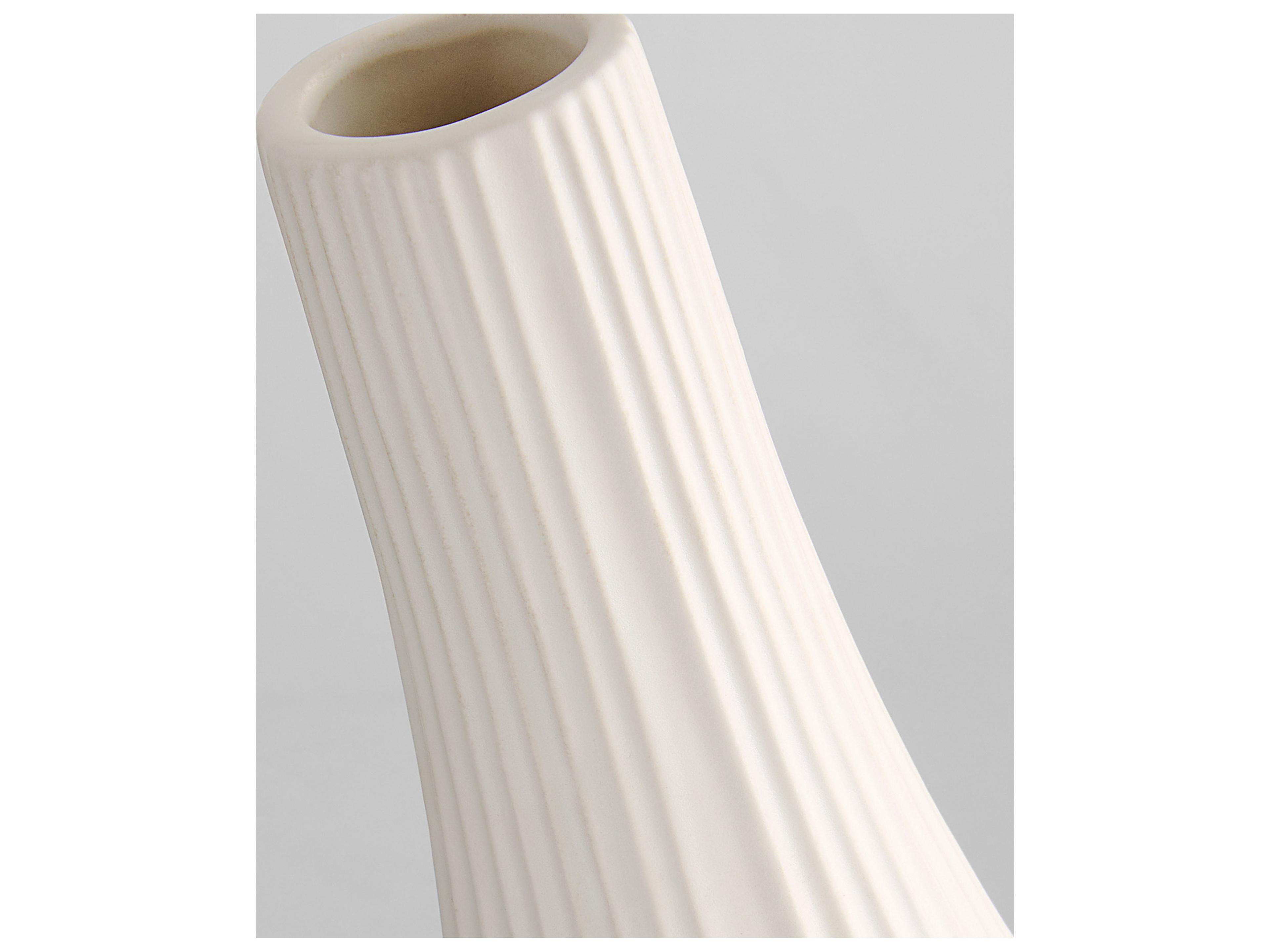 Cyan Design Nigel White Vase