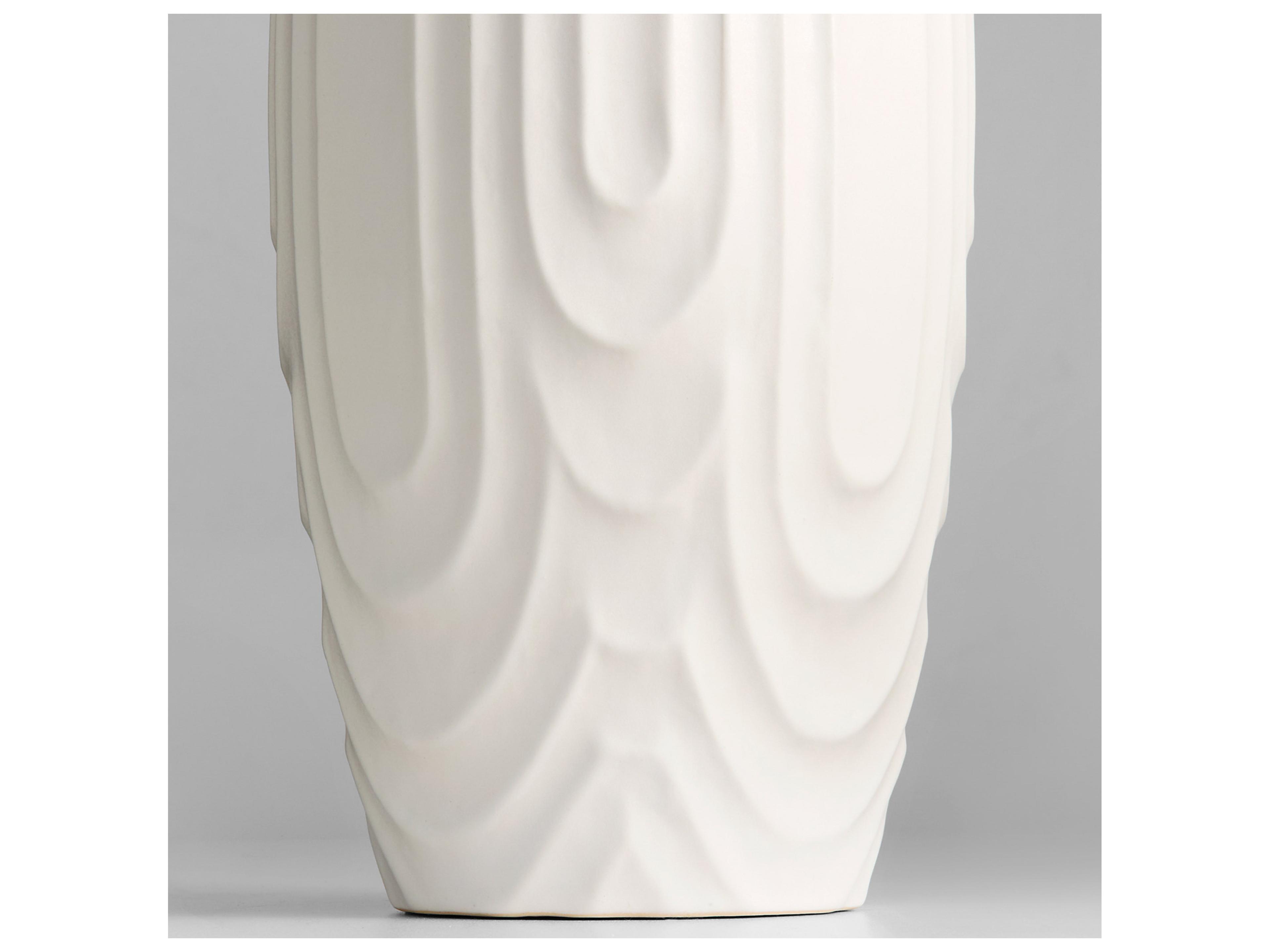 Cyan Design Nigel White Vase