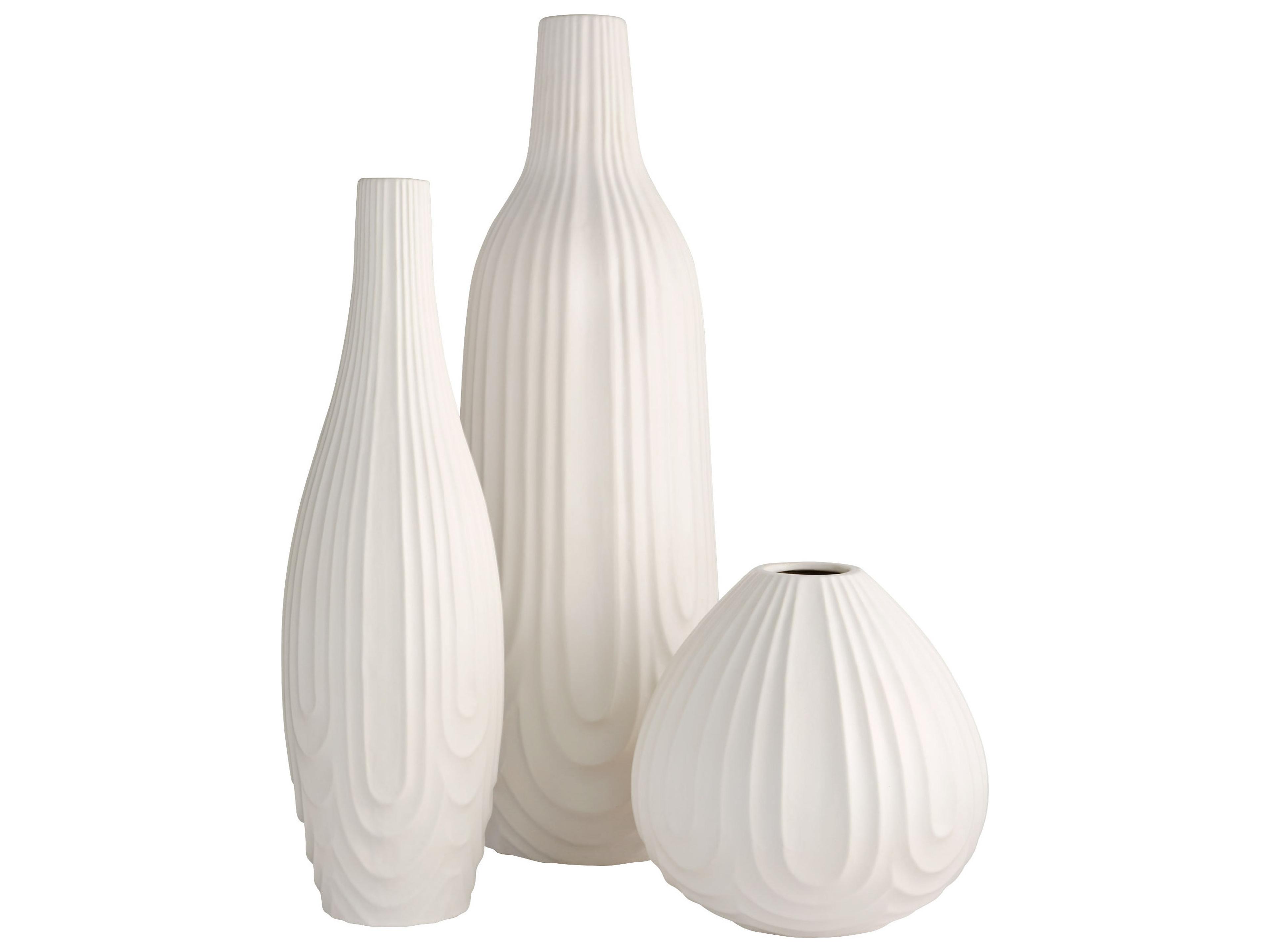 Cyan Design Nigel White Vase