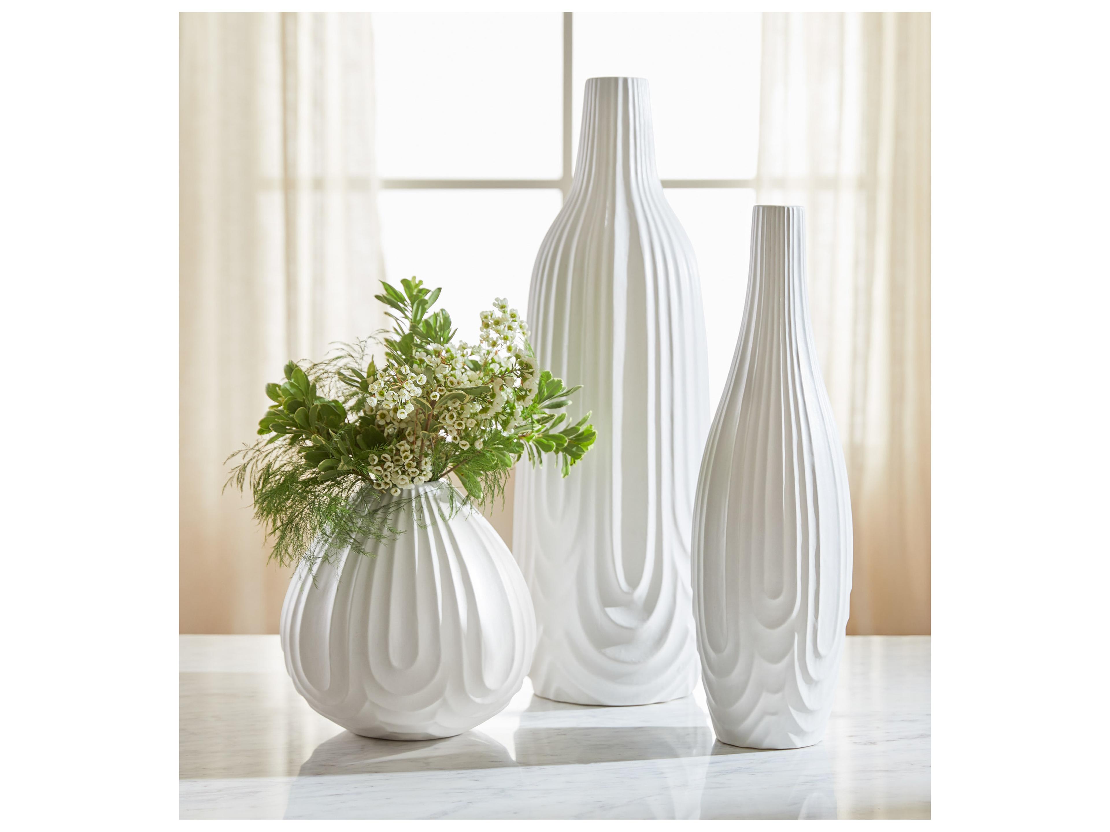 Cyan Design Nigel White Vase