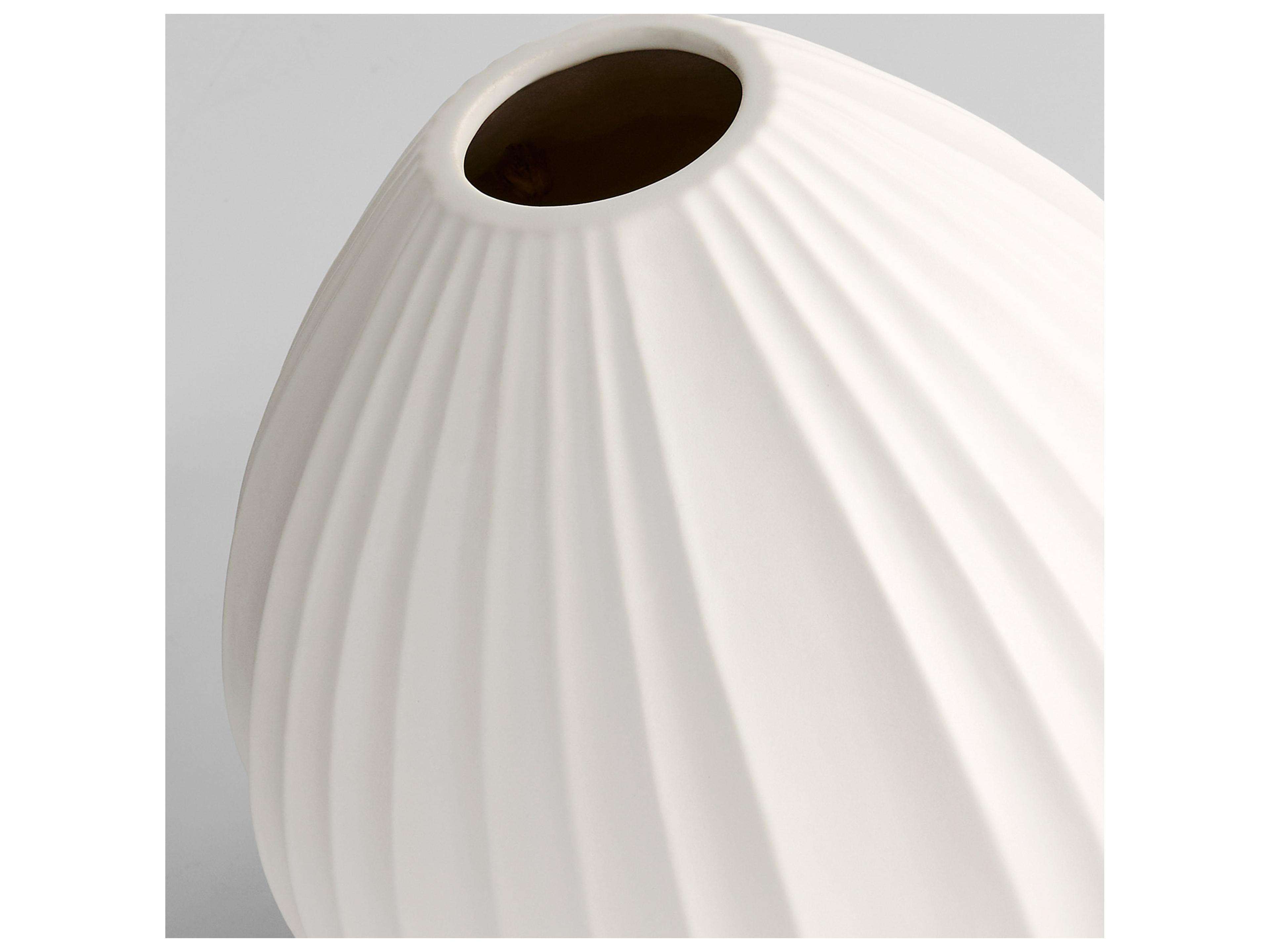 Cyan Design Nigel White Vase