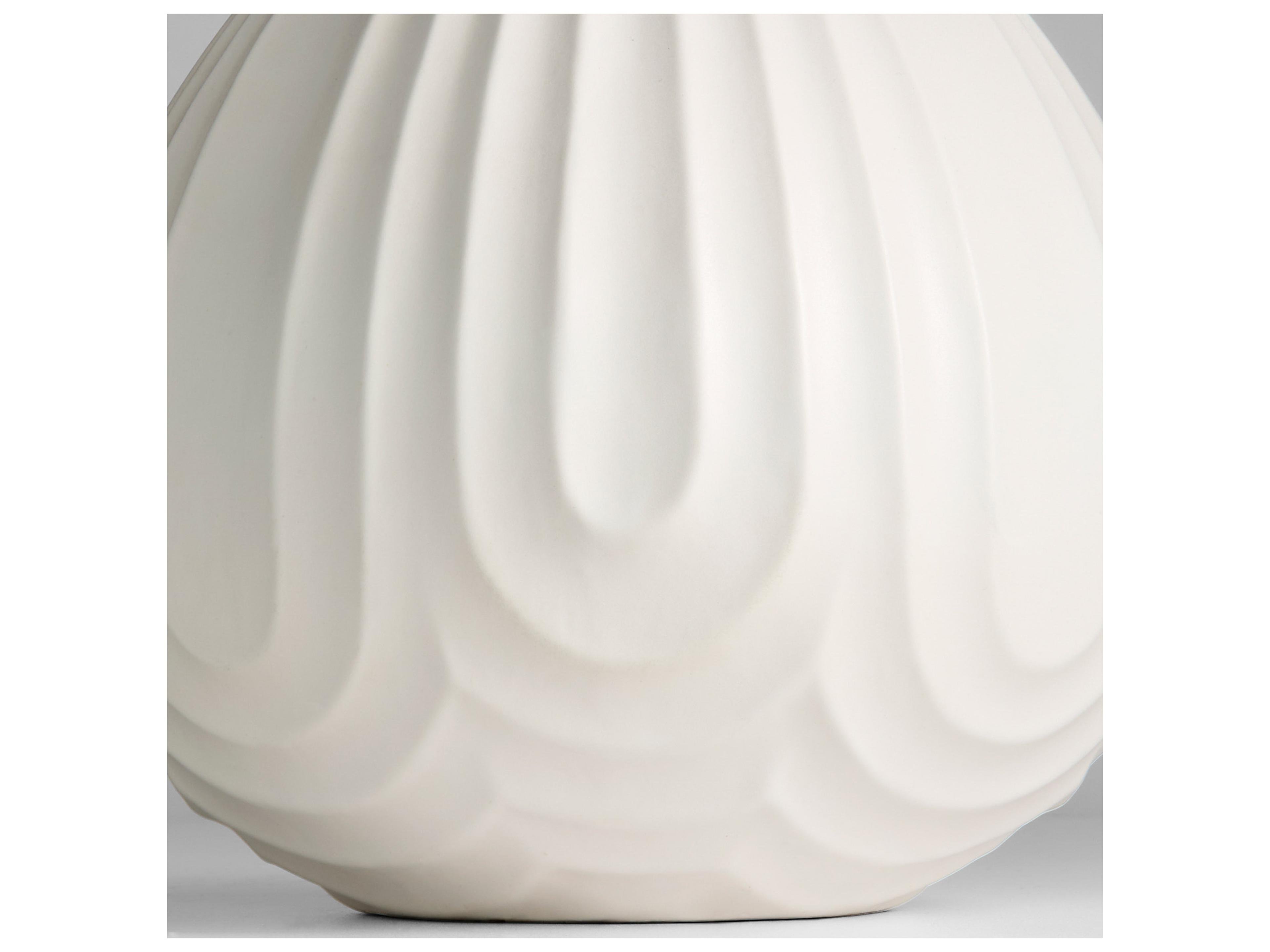 Cyan Design Nigel White Vase