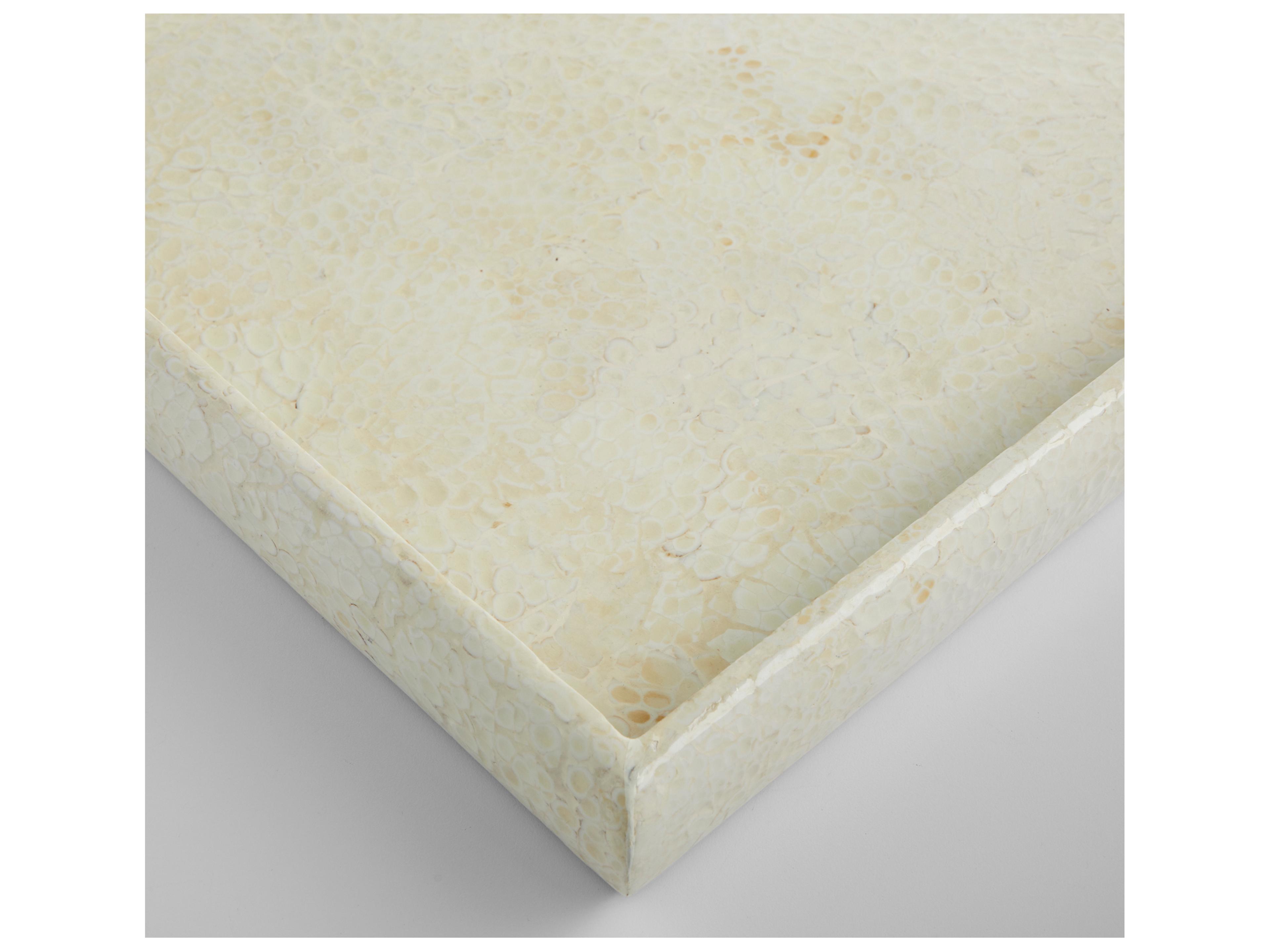 Cyan Design Celestial Eggshell Lacquer Serving Tray