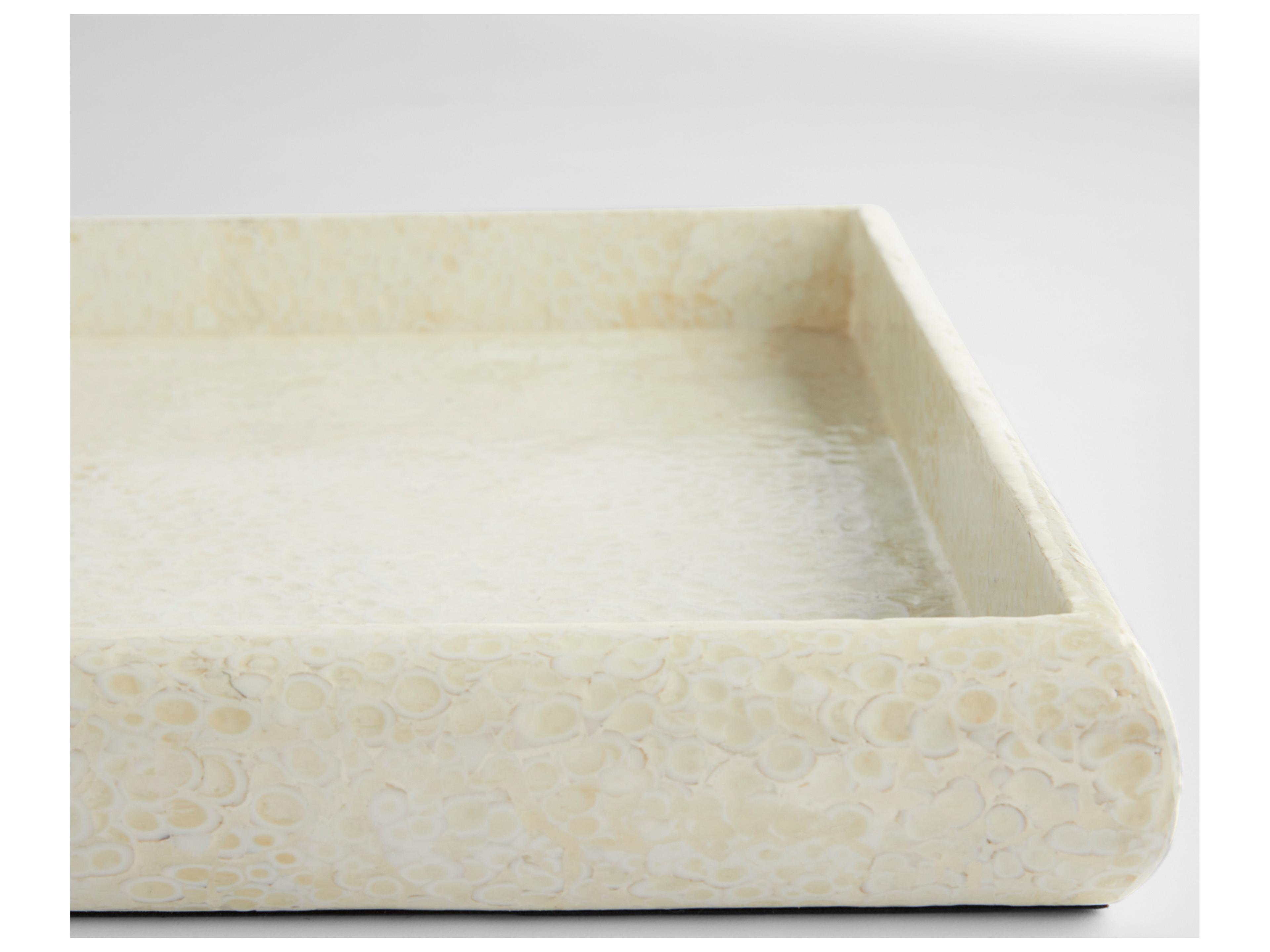 Cyan Design Celestial Eggshell Lacquer Serving Tray