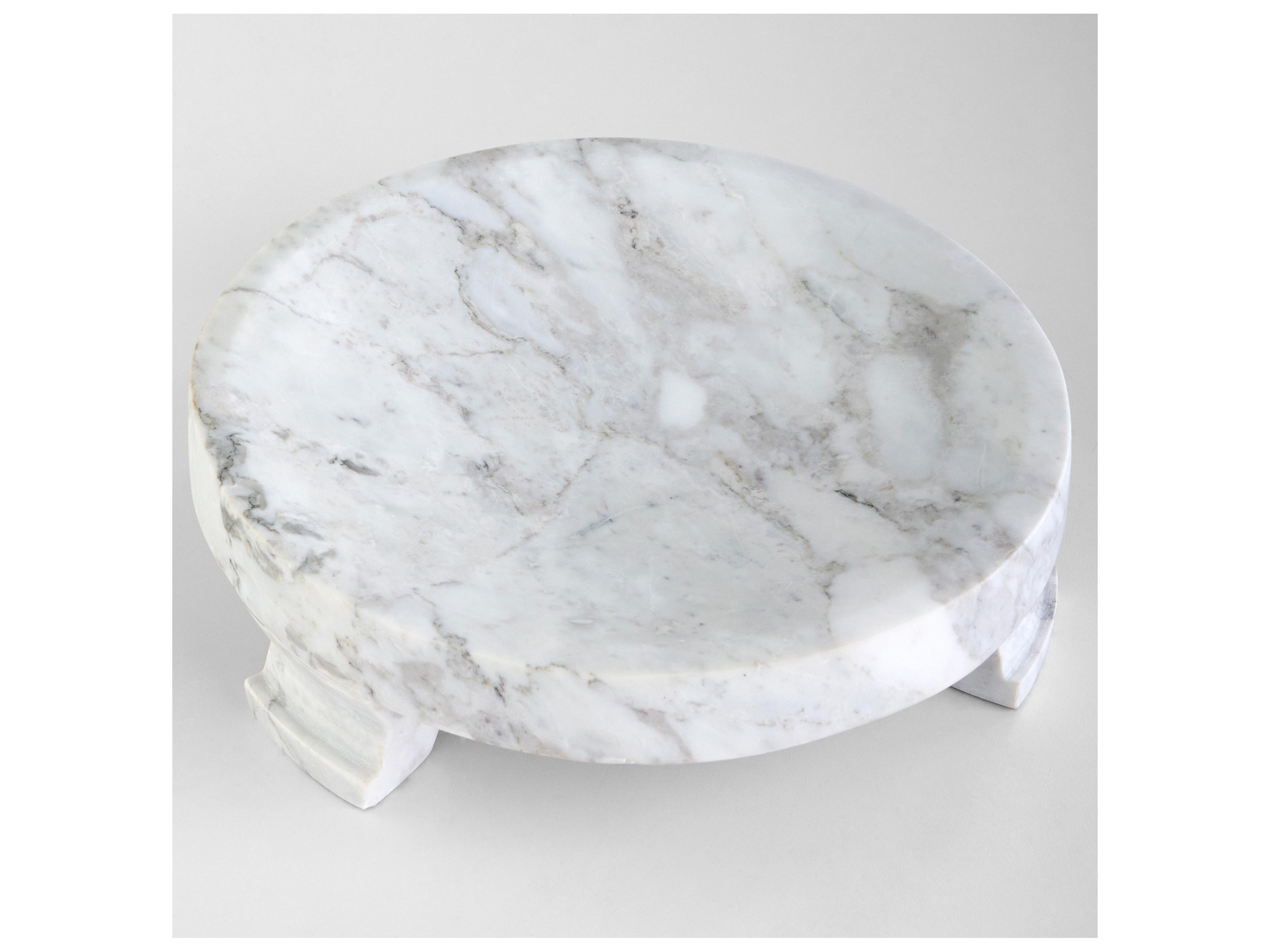 Cyan Design Modern Paw Arabescato Serving Tray