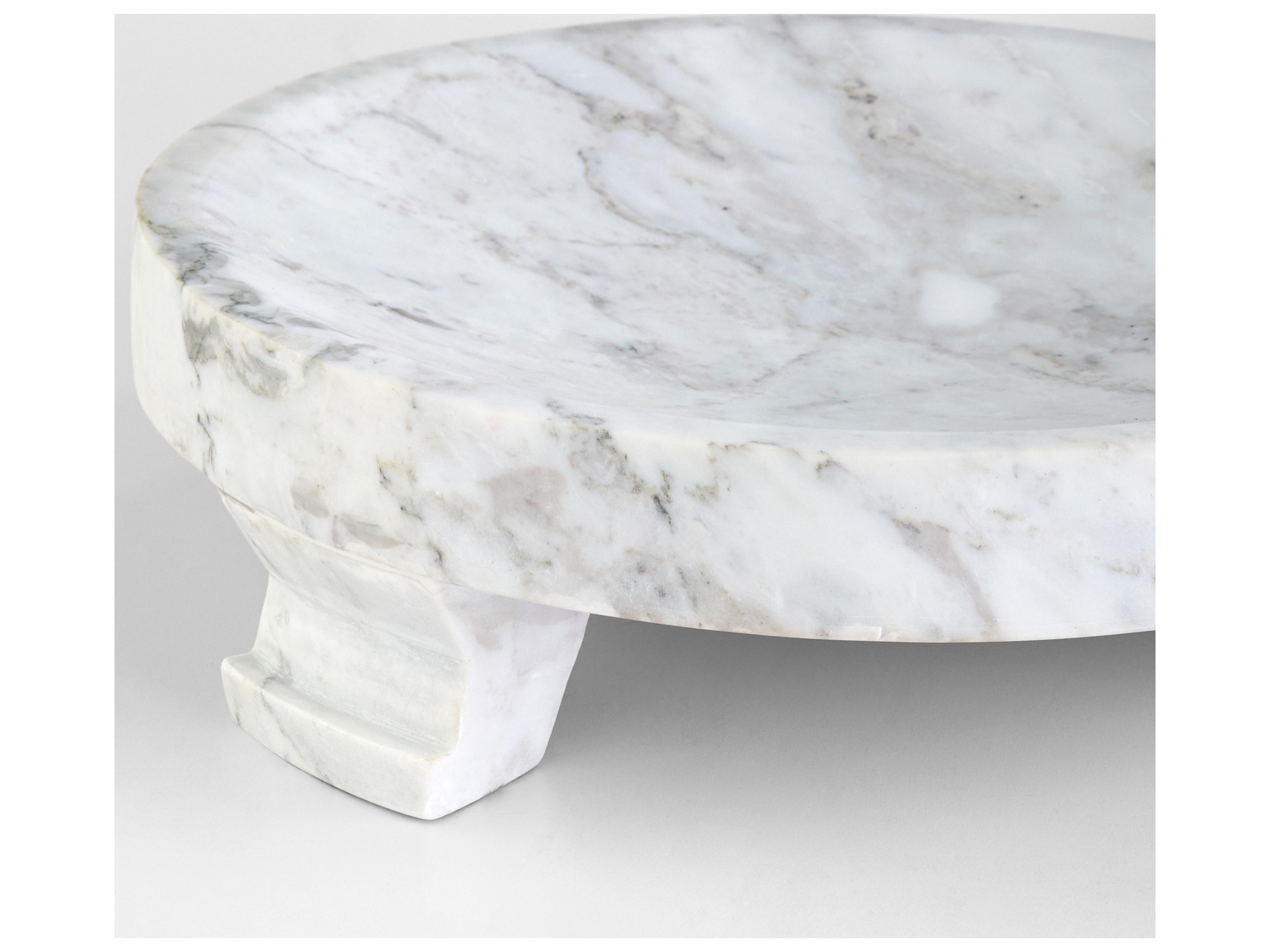 Cyan Design Modern Paw Arabescato Serving Tray