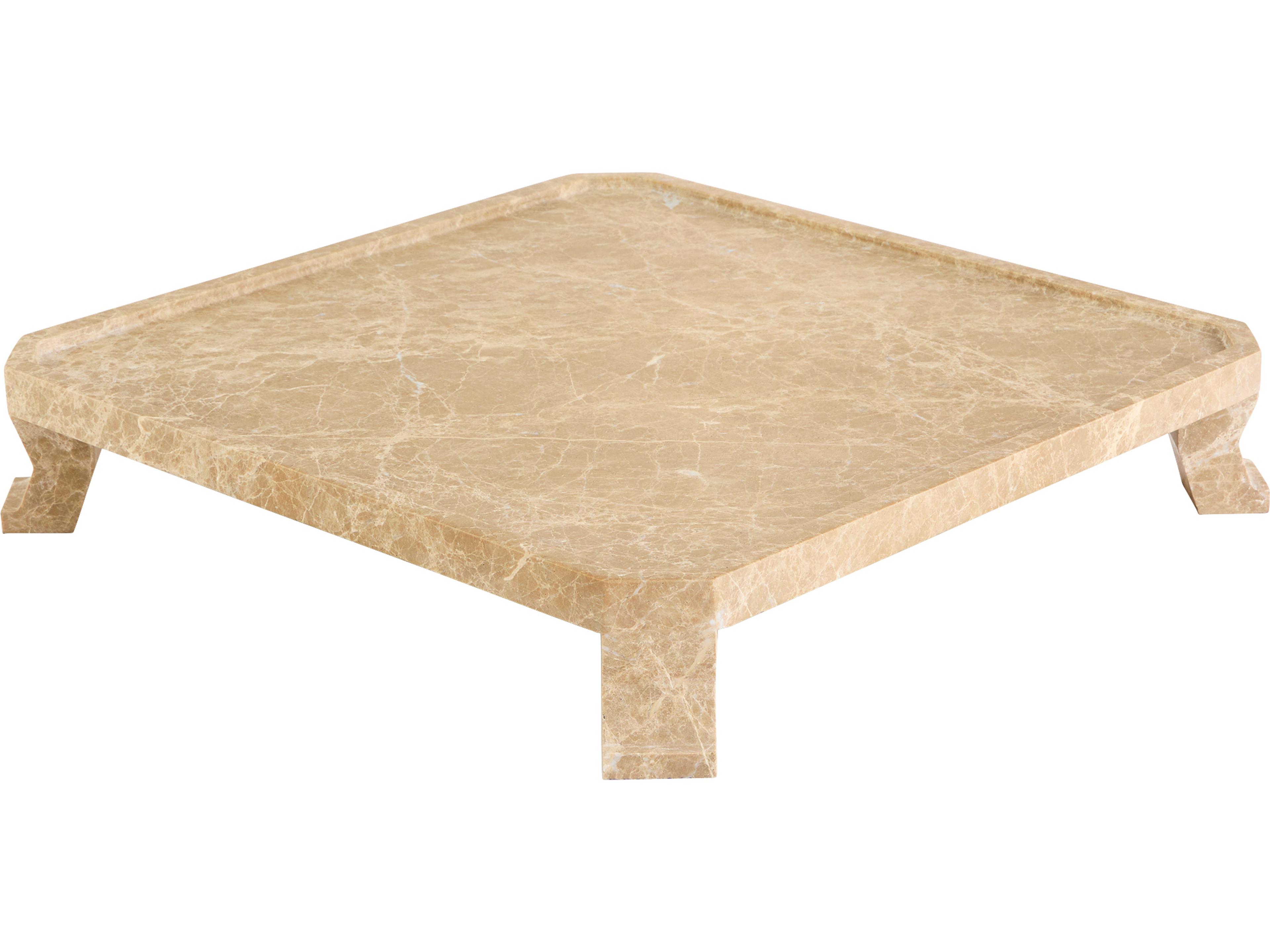 Cyan Design Modern Paw Emperador Serving Tray