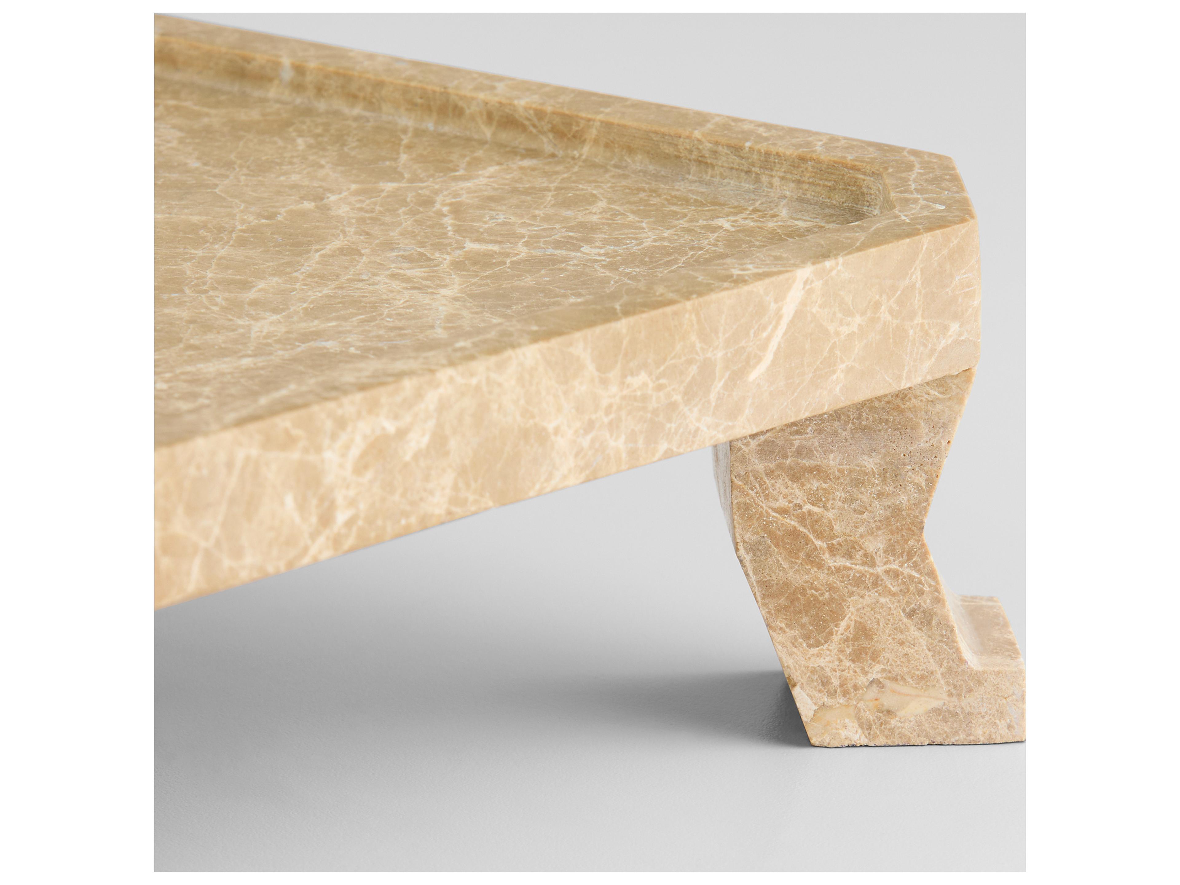 Cyan Design Modern Paw Emperador Serving Tray