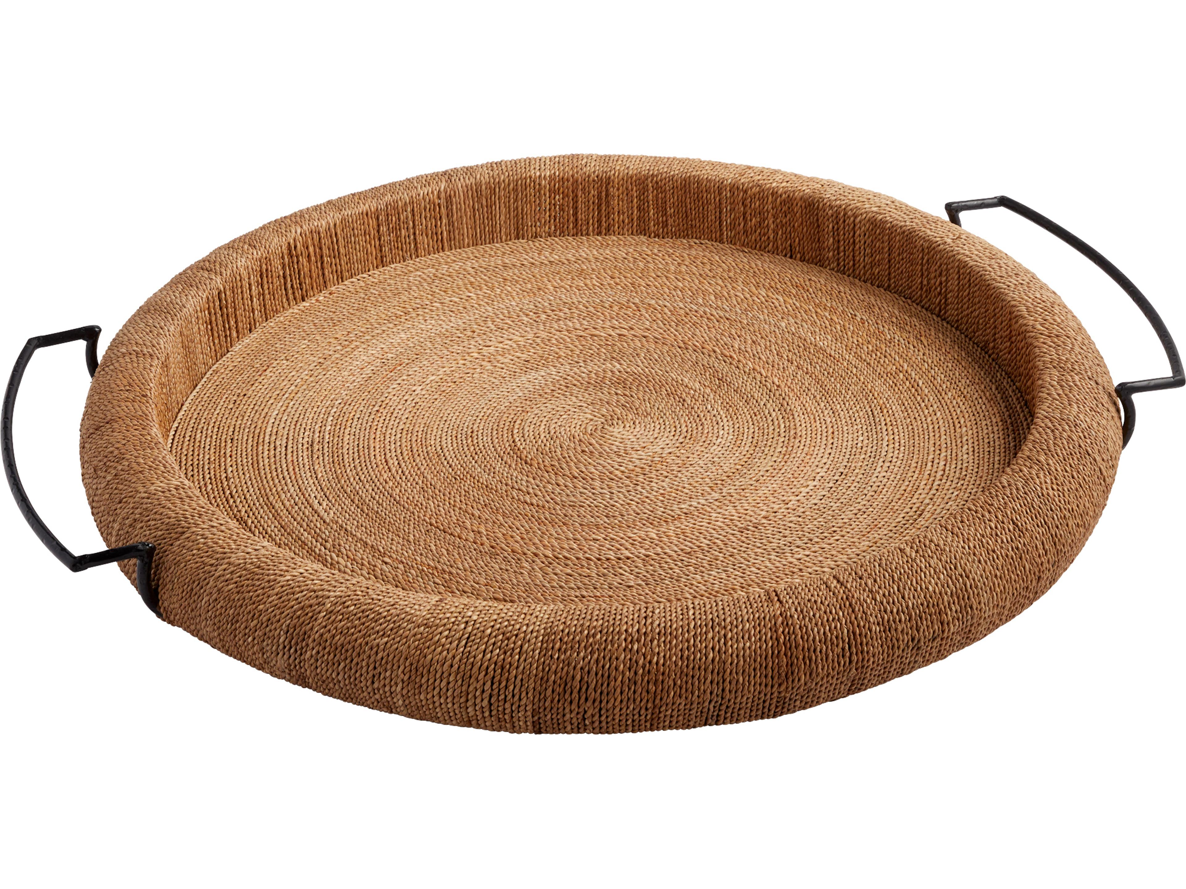 Cyan Design Montego Natural Matte Black Serving Tray