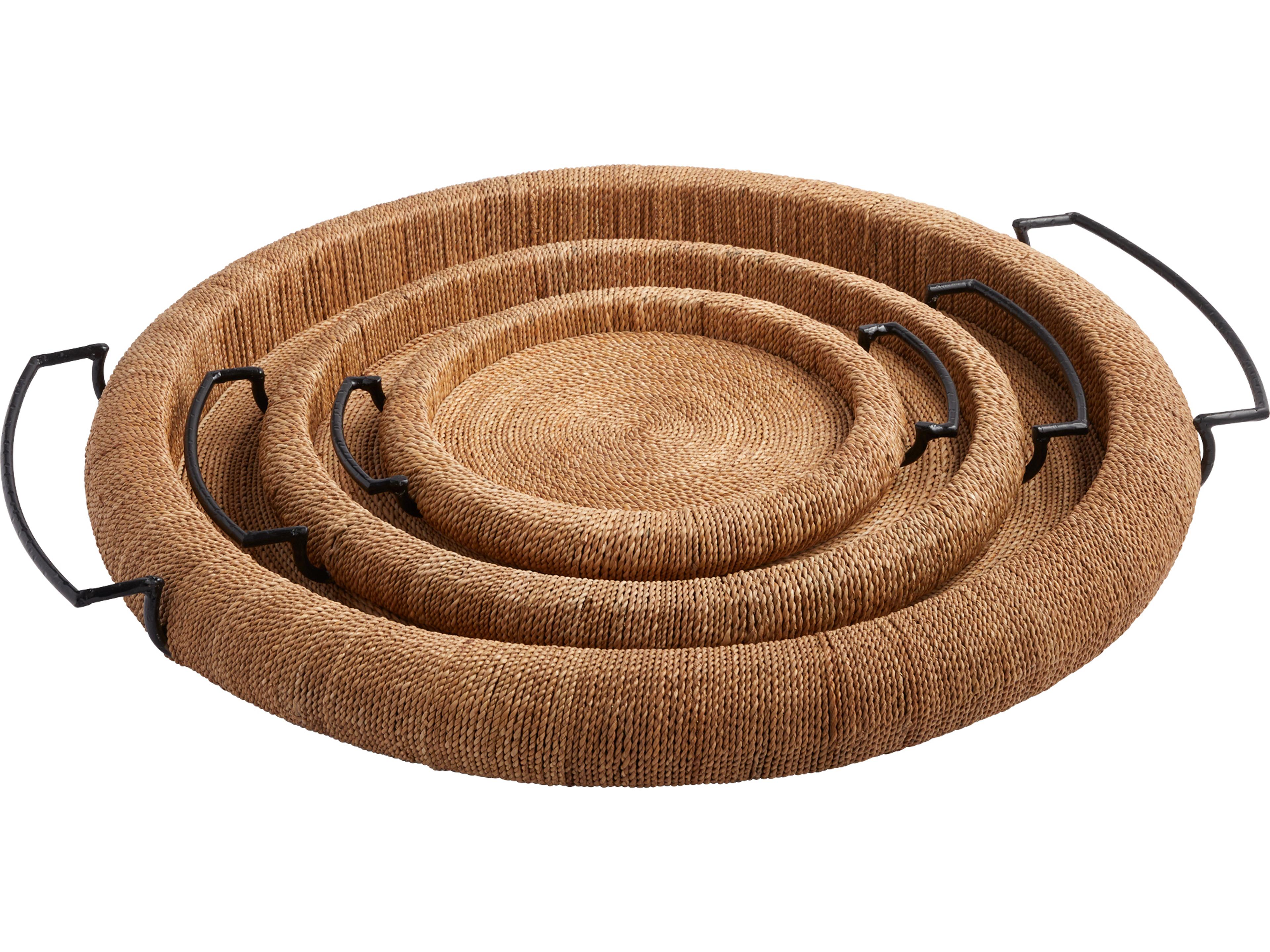 Cyan Design Montego Natural Matte Black Serving Tray