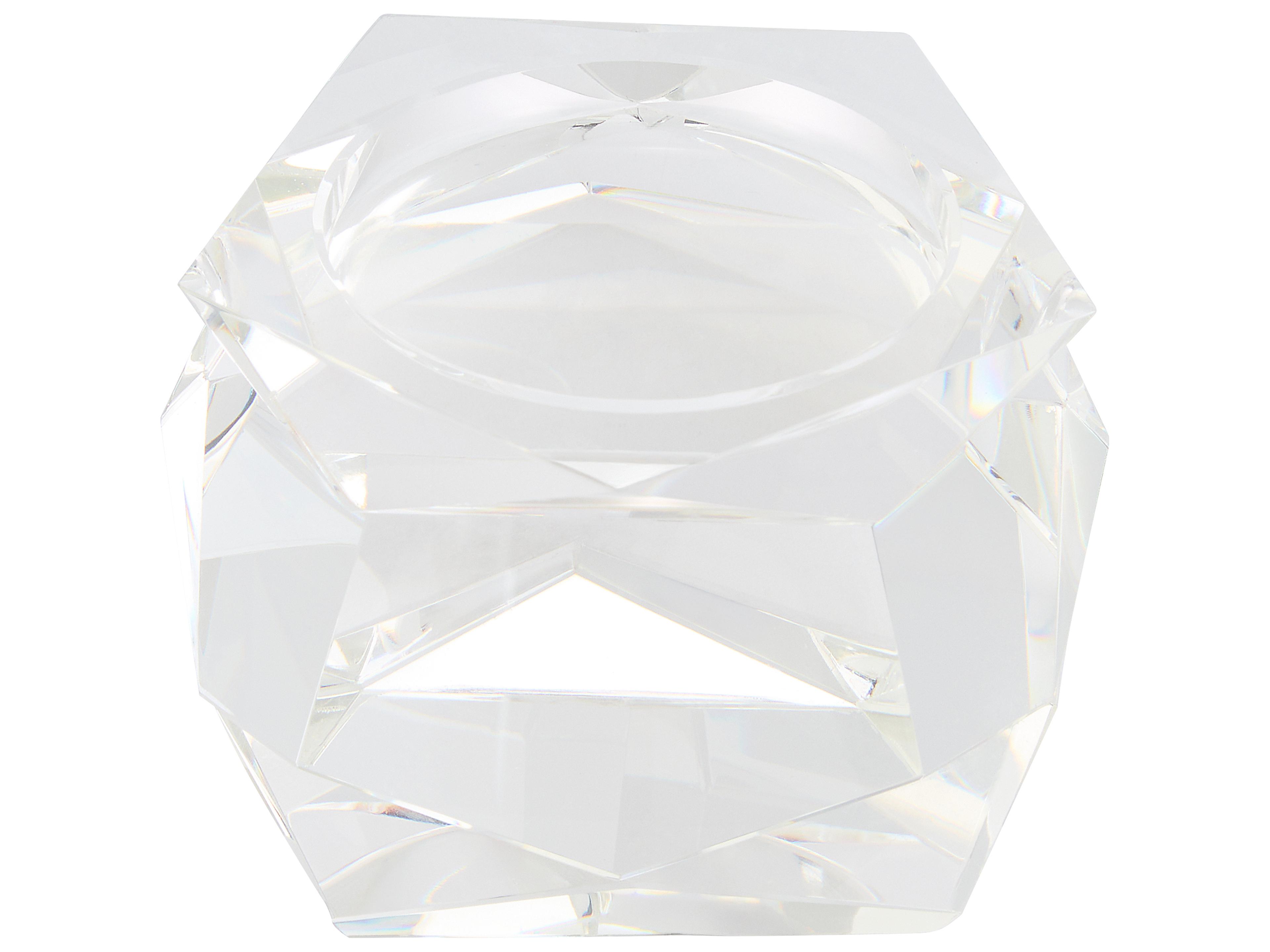 Cyan Design Faceted Pillar Clear Candle Holder