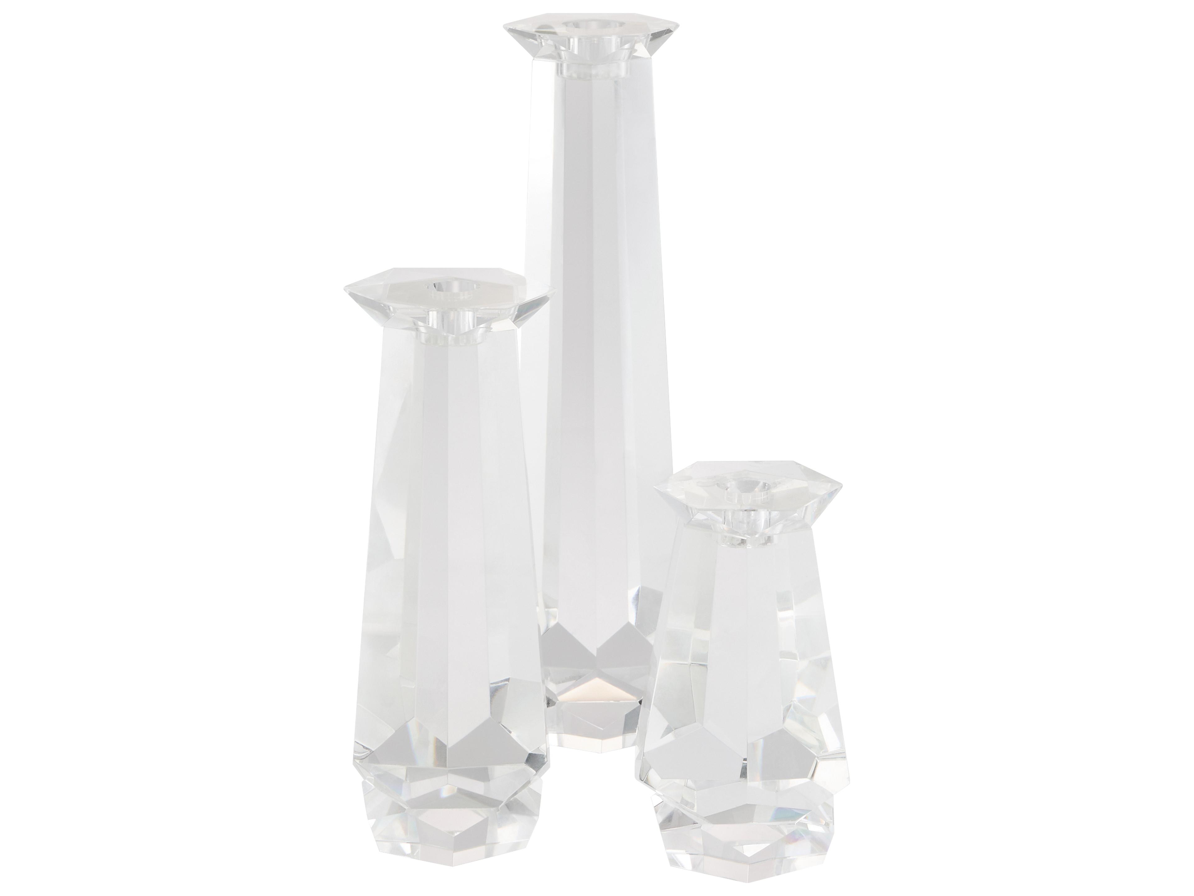 Cyan Design Faceted Clear Candle Holder