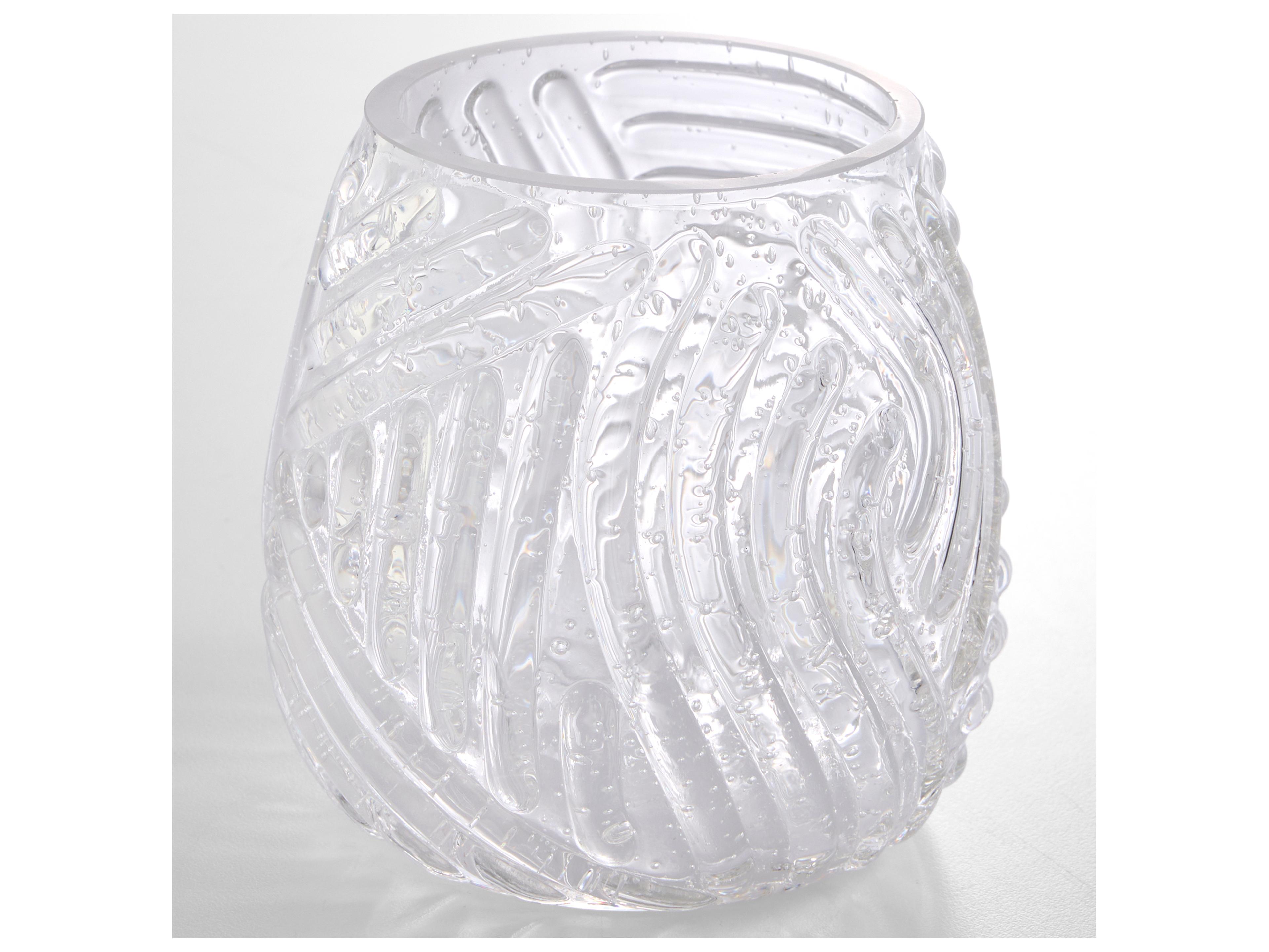 Cyan Design Hachure Clear Vase