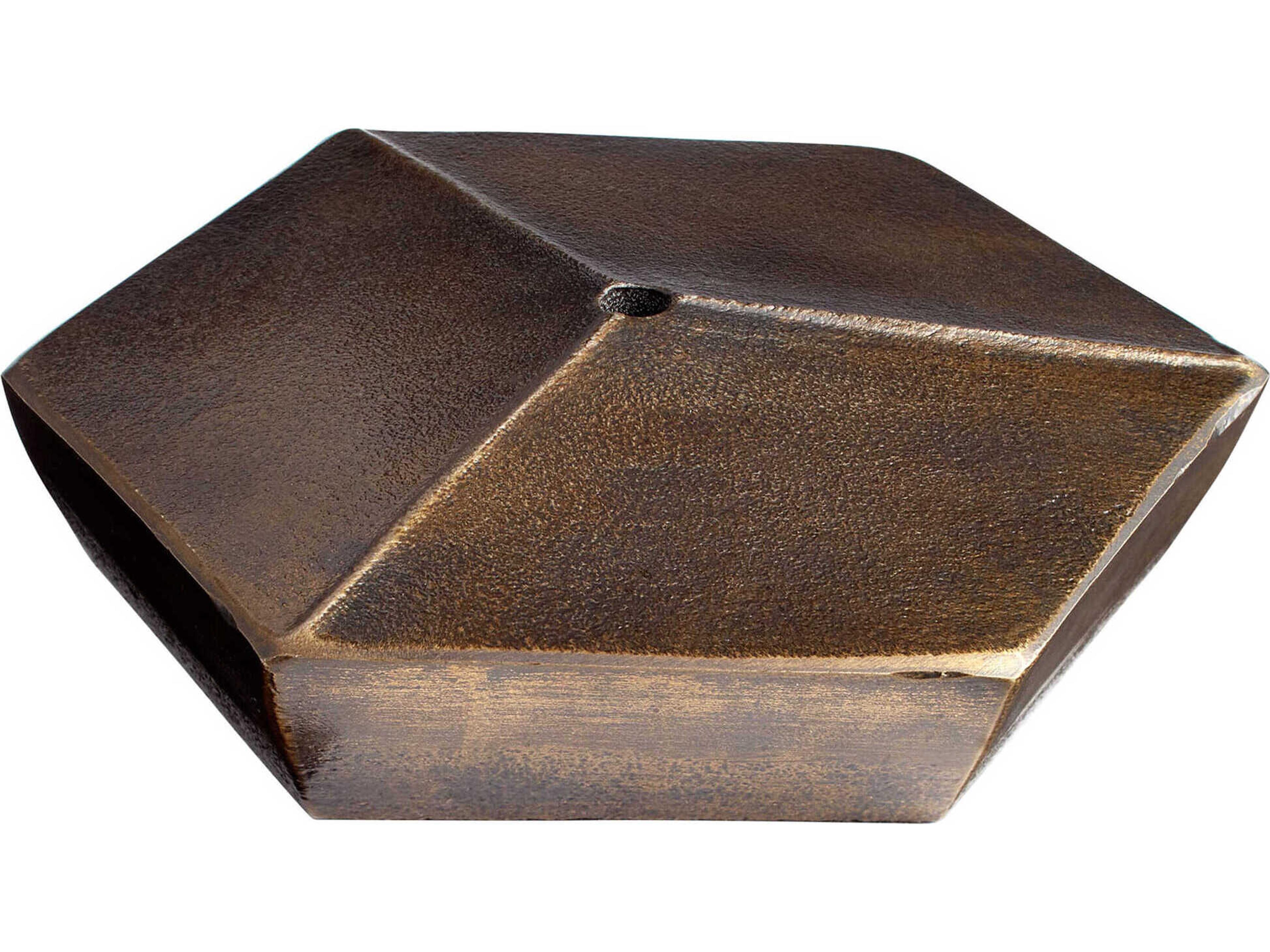 Sei Bud Antique Brass 8" Vase