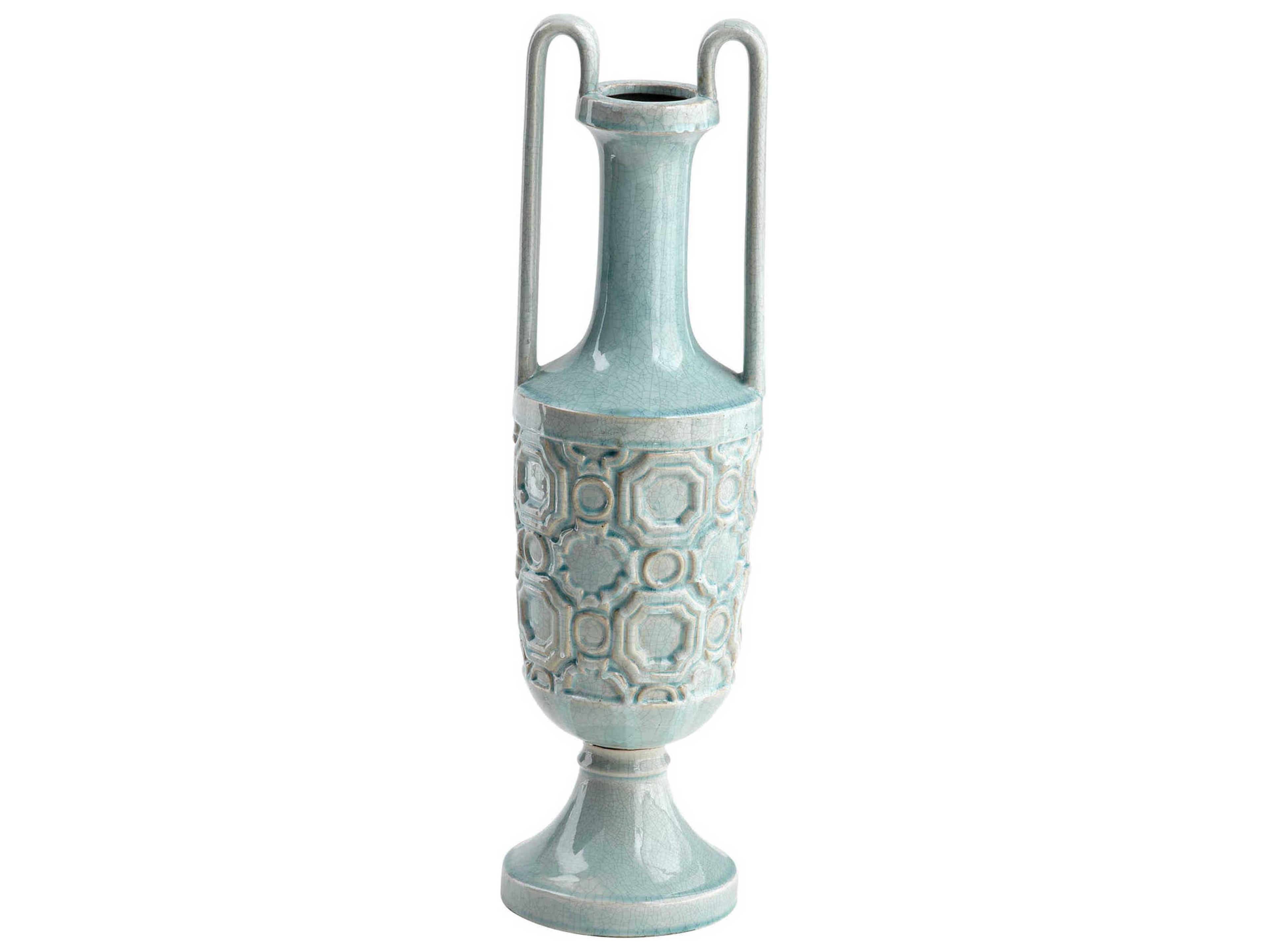August Sky Teal Vase