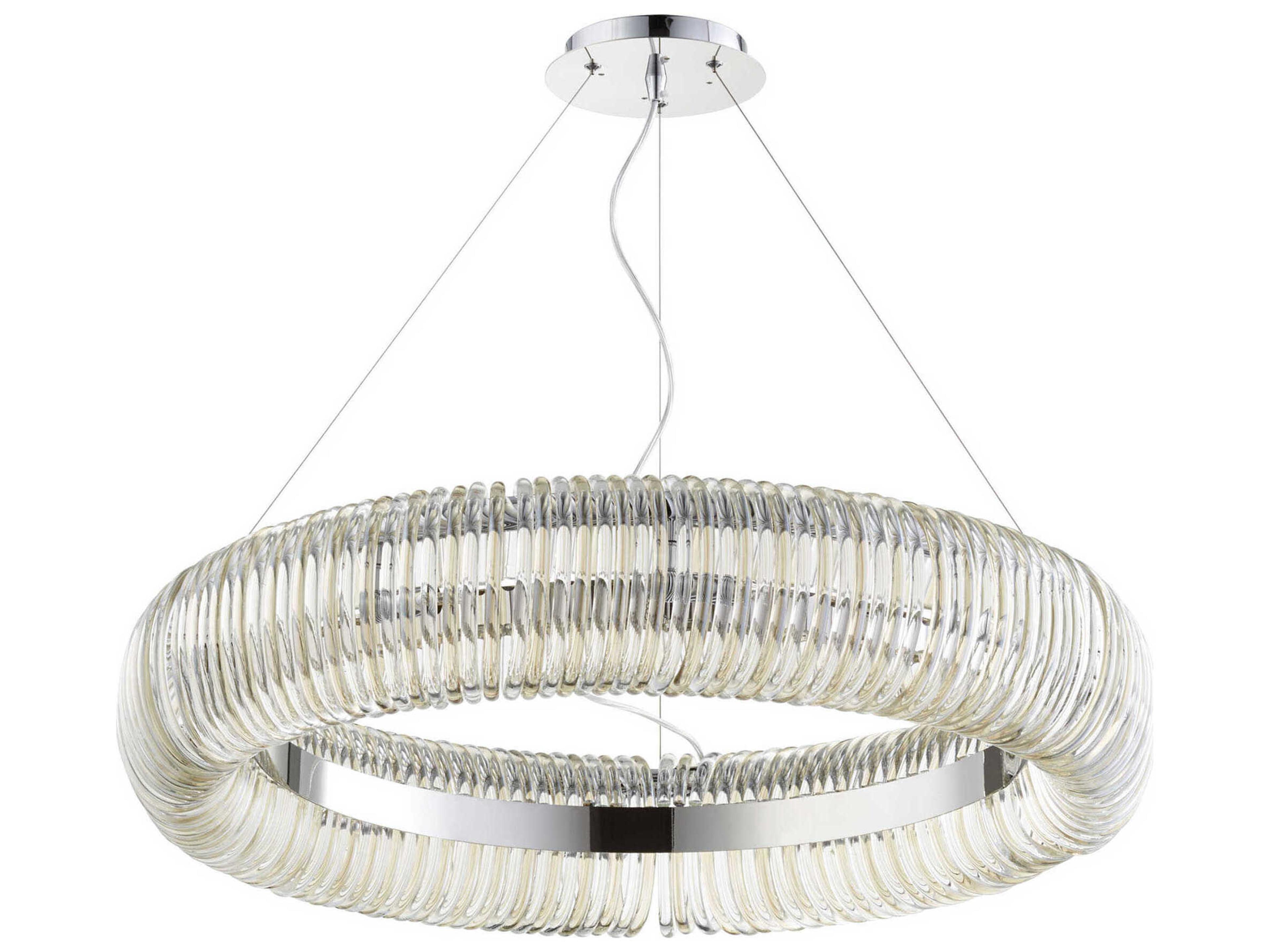 Cyan Design 10-Light Chrome Glass Round Pendant