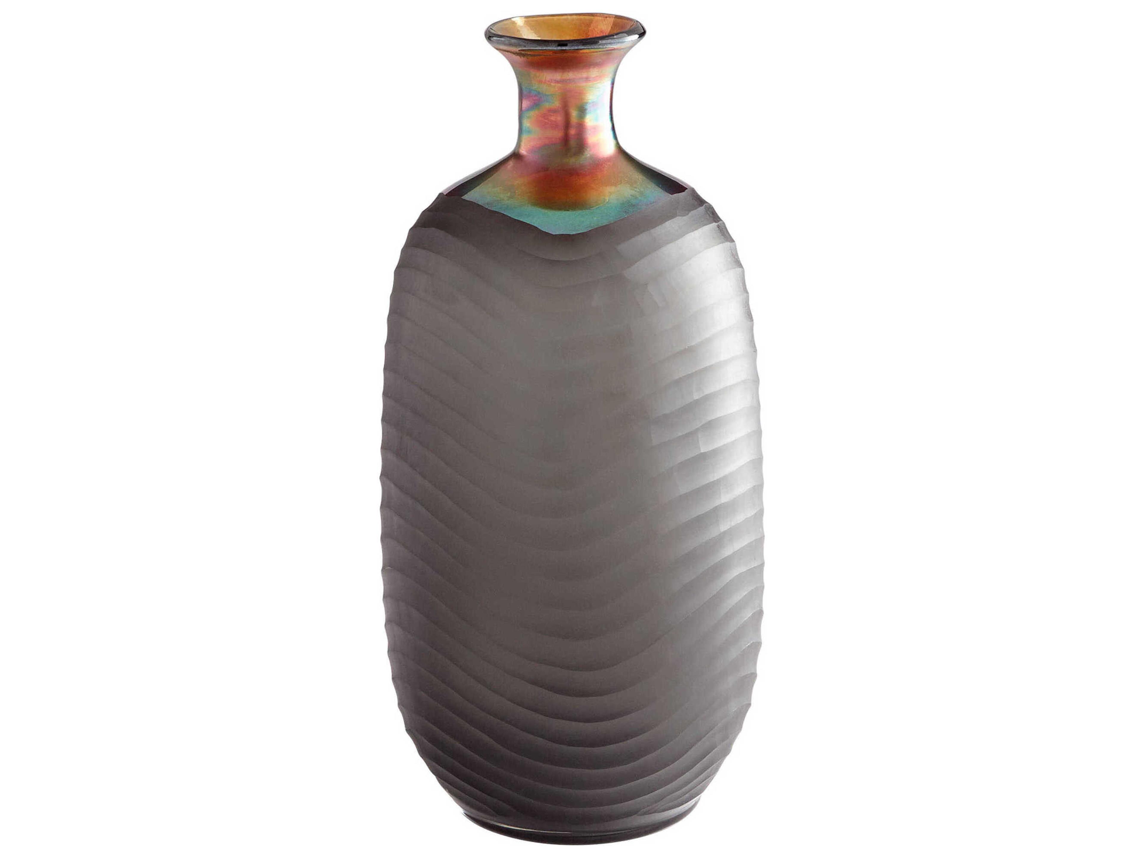 Jadeite Iridescent 16" High Vase