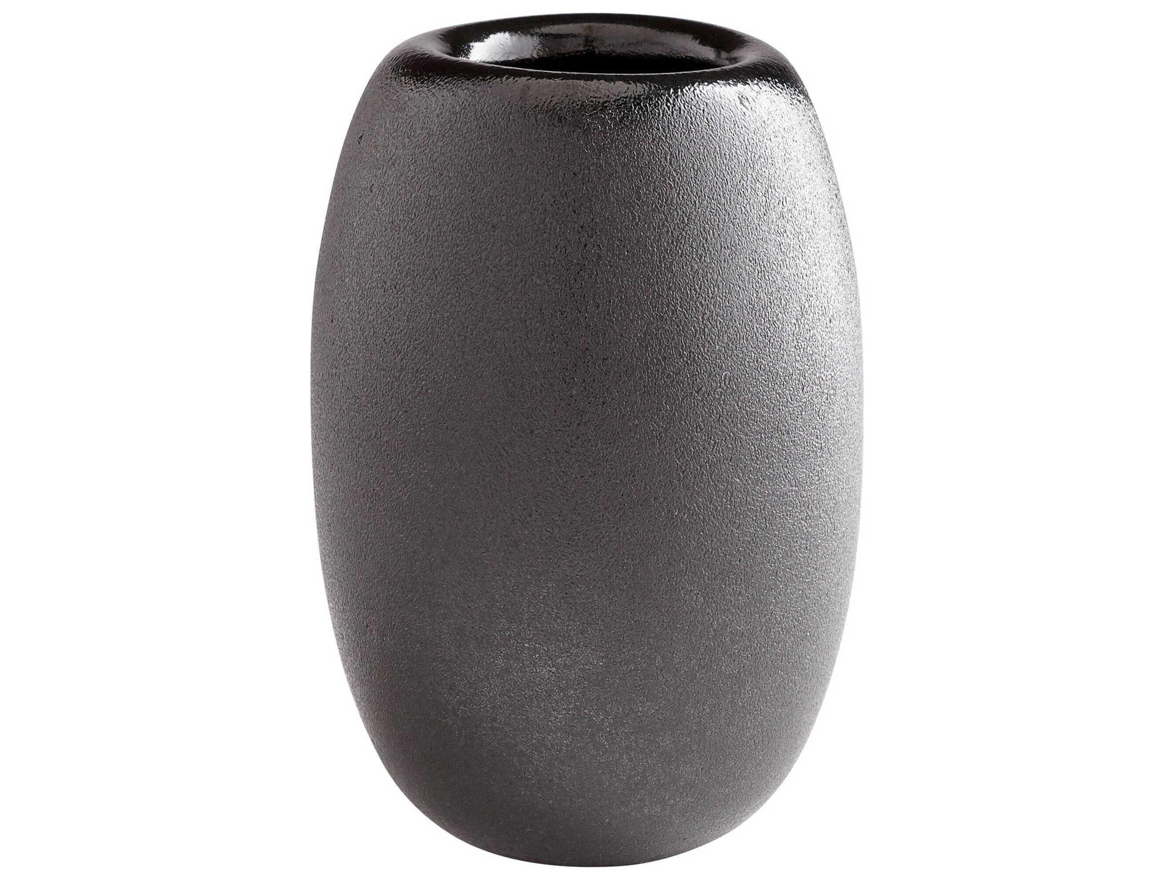 Cyan Design Round Hylidea Black Vase